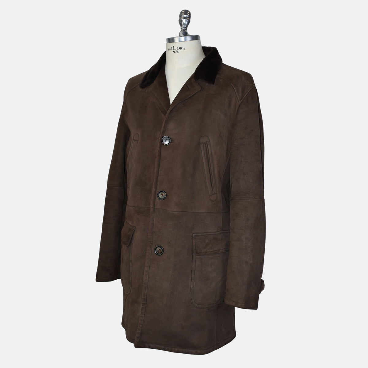 Brown Shearling Coat (XL)