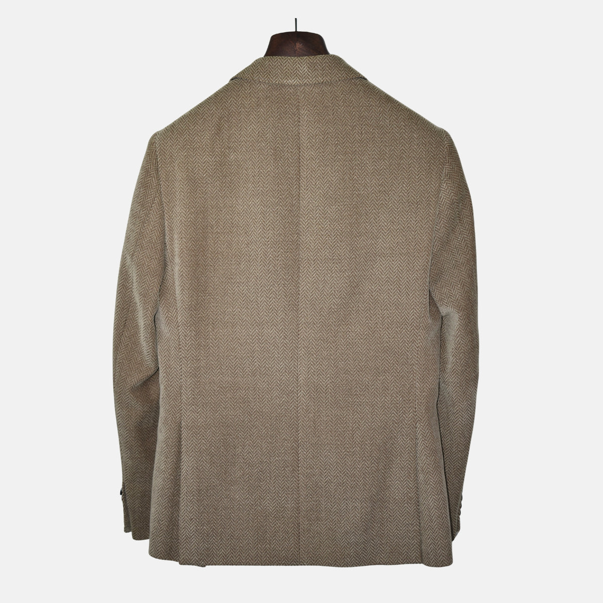 Beige Herringbone Blazer made of Wool/ Cotton ( EU 48)