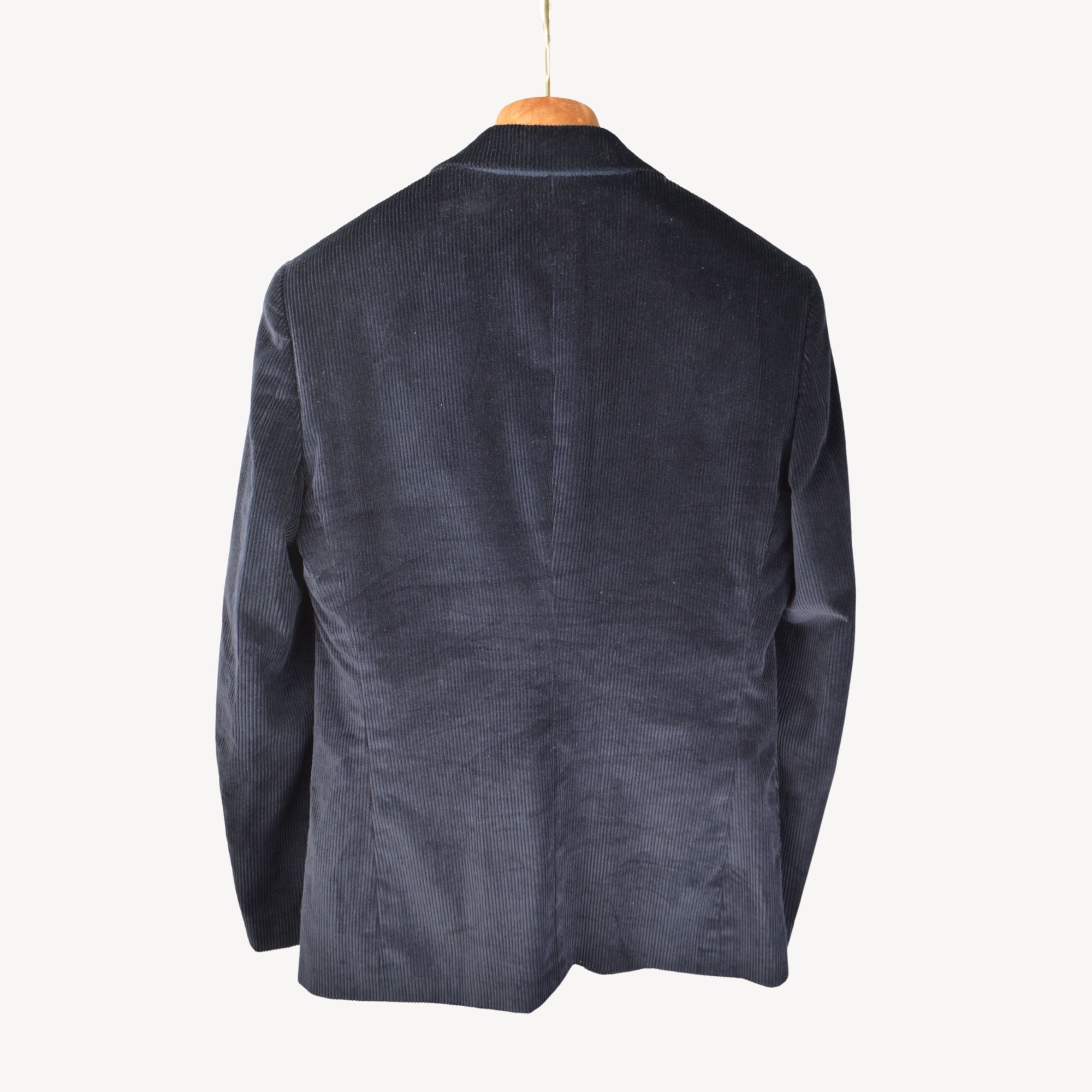 Navy Blue Corduroy Blazer made of Cotton (EU 48)