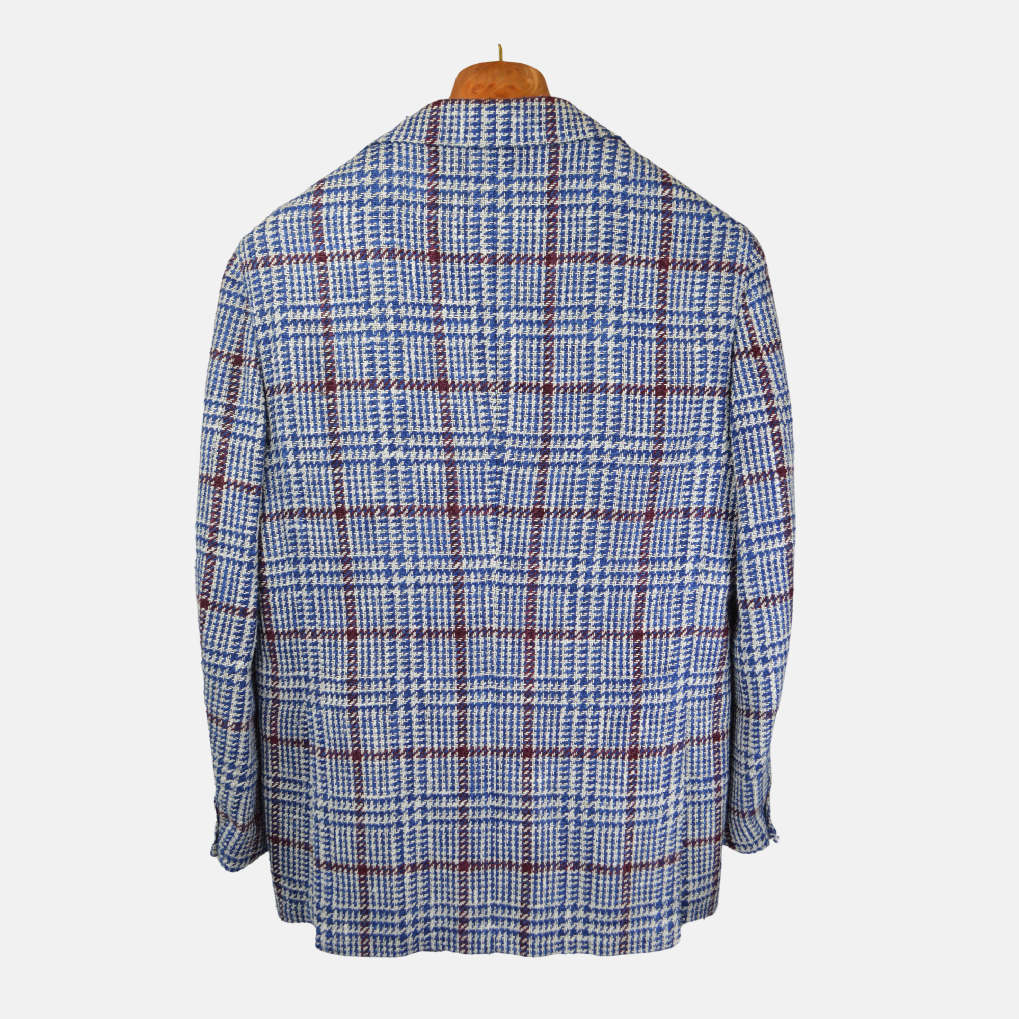 Blue/White/Bordeaux Blazer made of Silk / Cotton (EU 50)