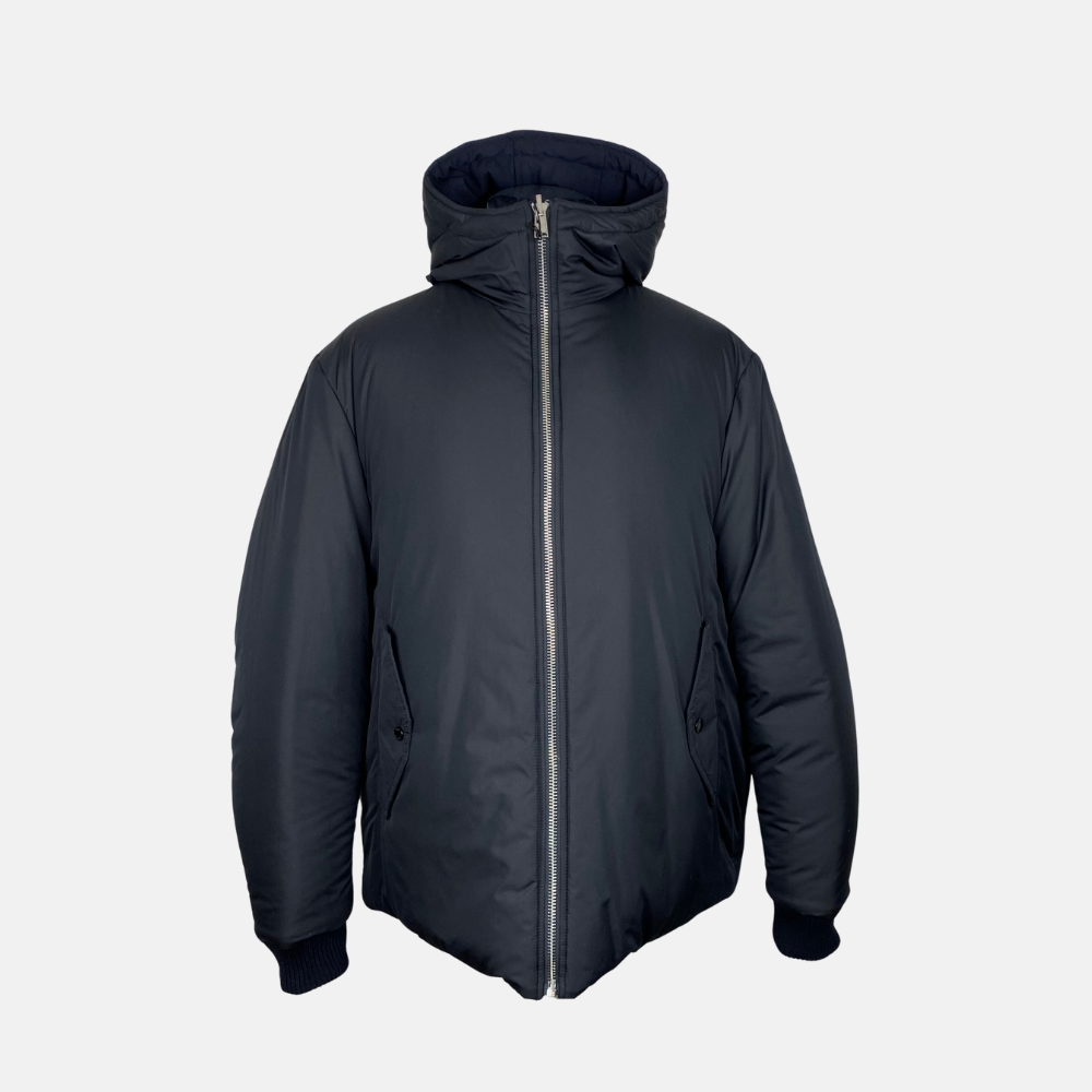 Navy/Black Jacket made of Polyester/Viscose/Elastane/Polyester (EU 56)