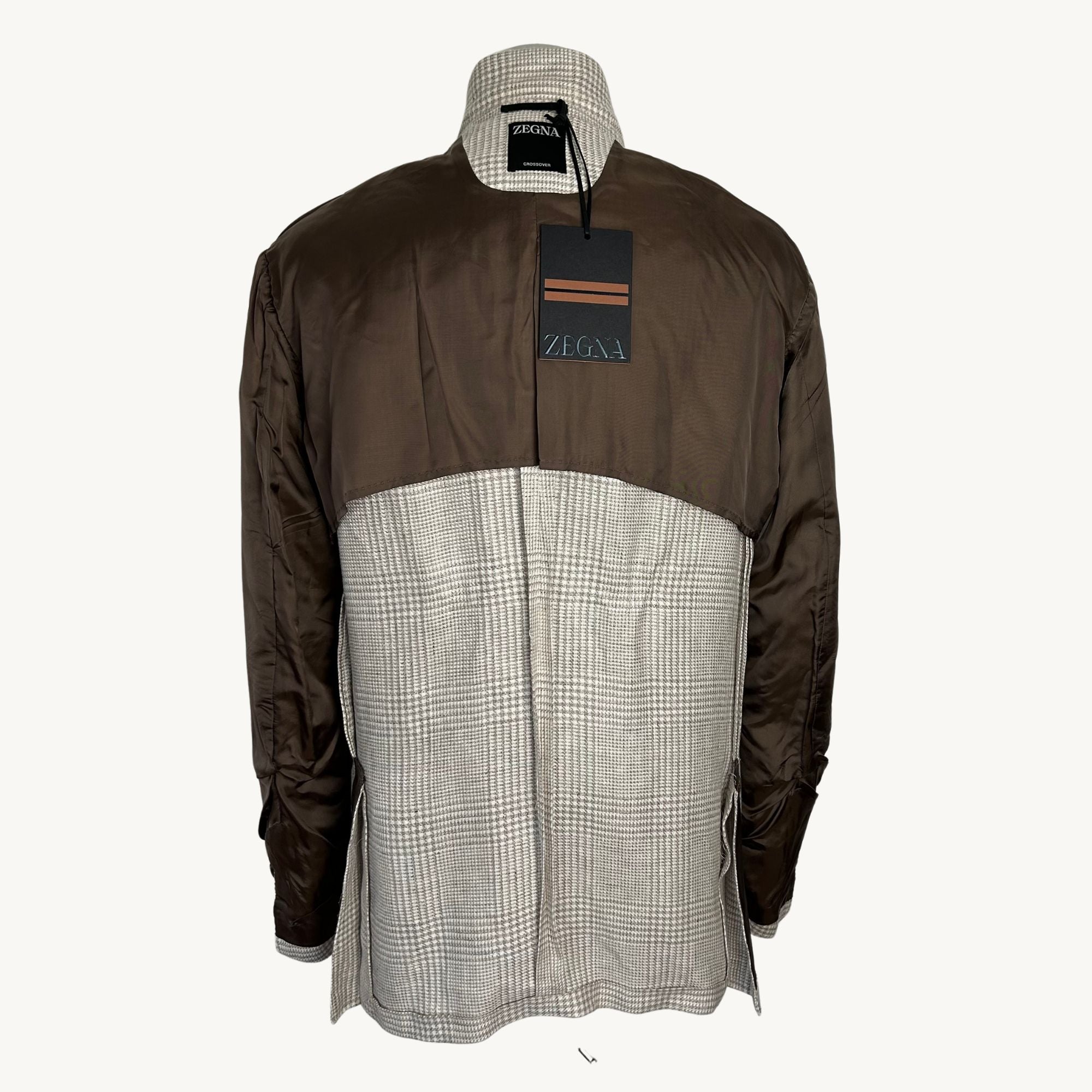 Sand Patterned Blazer made of Linen/Wool/Silk (EU 56)