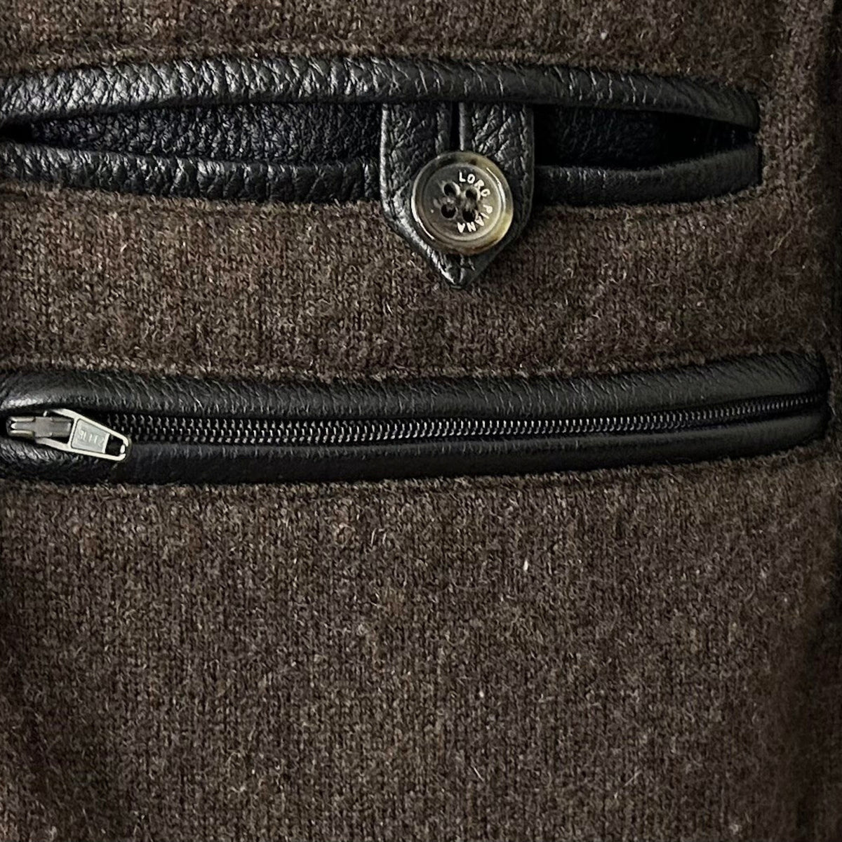 Dark Brown Jacket made of Reindeer Leather (L)