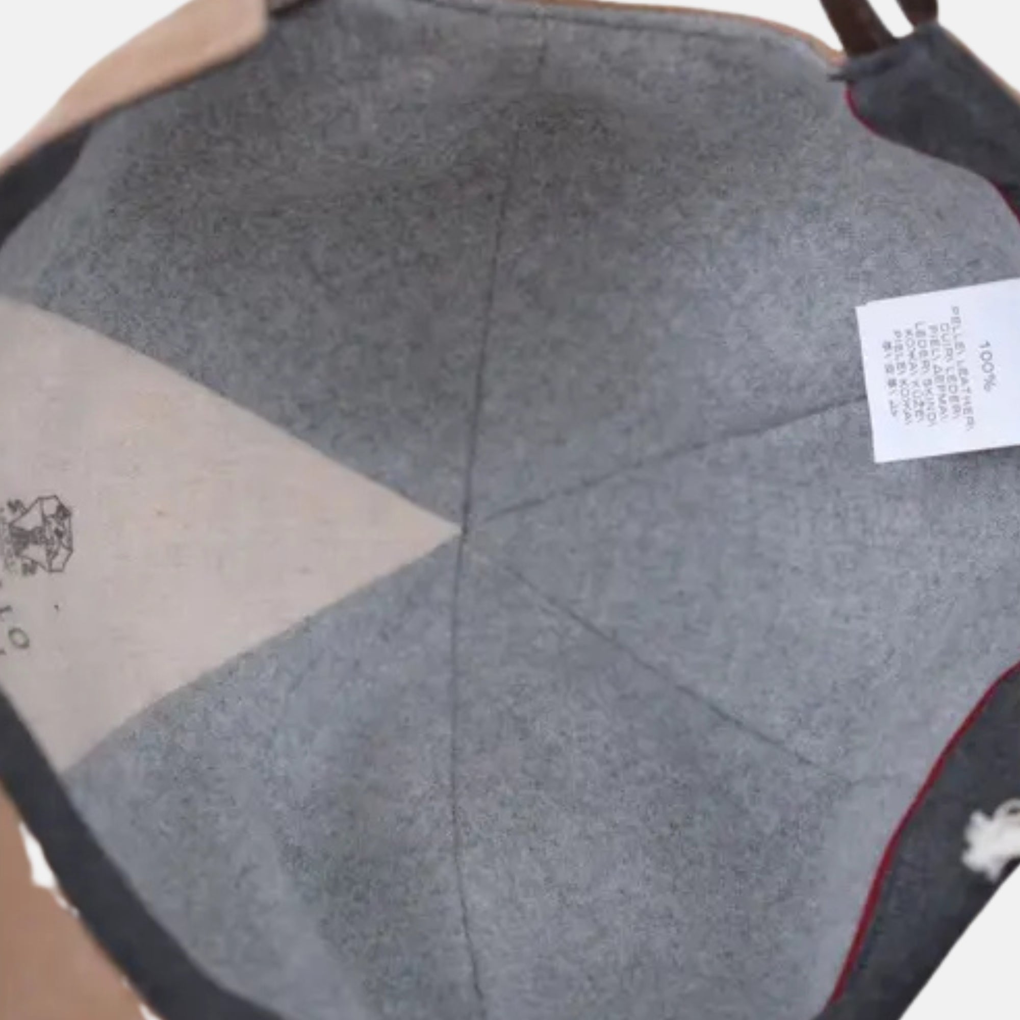 Beige Cap made of Suede (S)