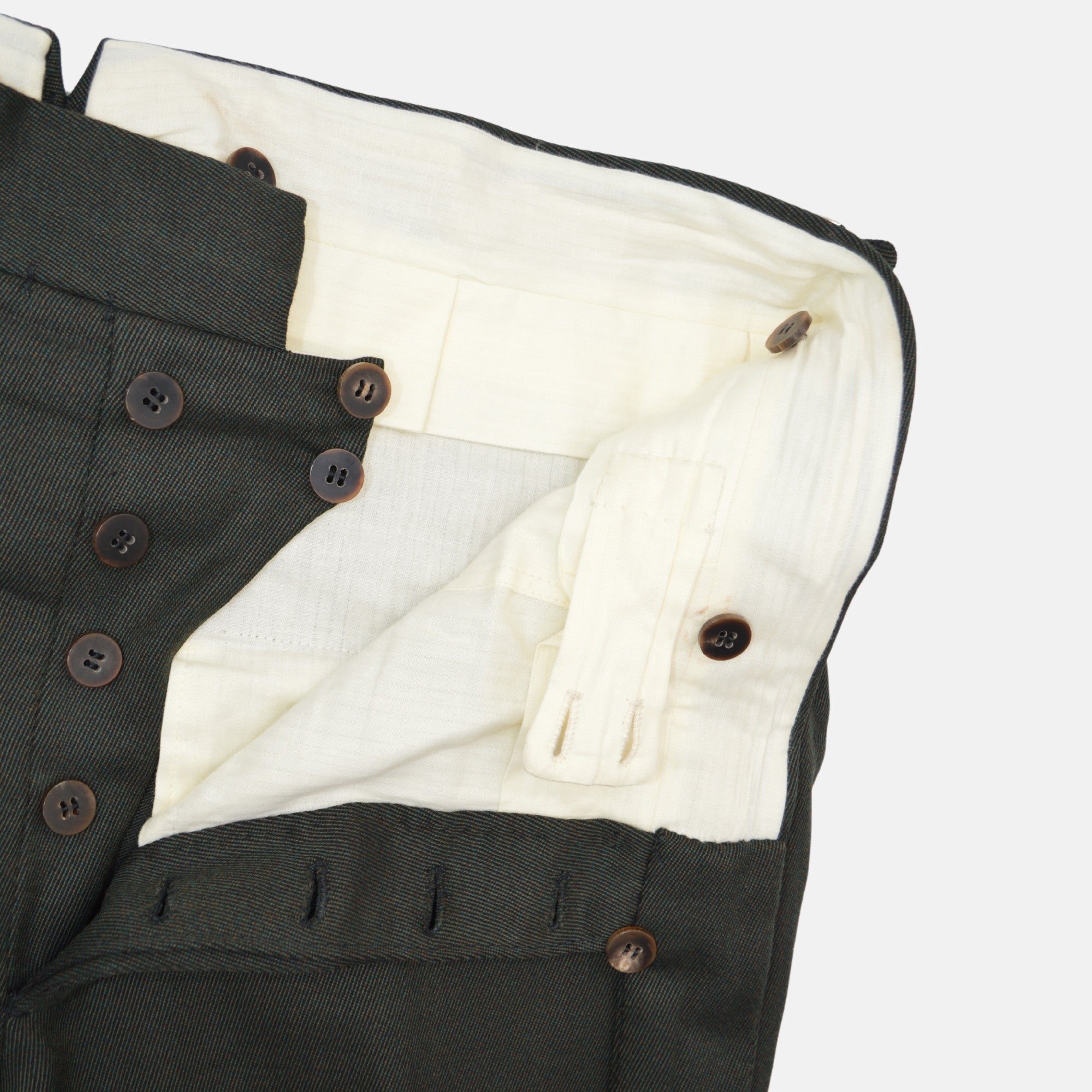 Olive Green Suit made of Wool (EU 50)