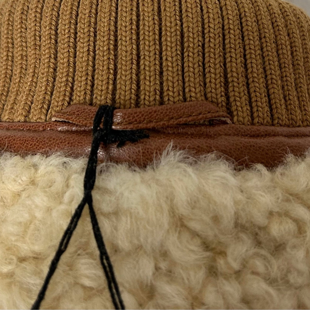 Brown Jacket made of Lamb Shearling (EU 50)