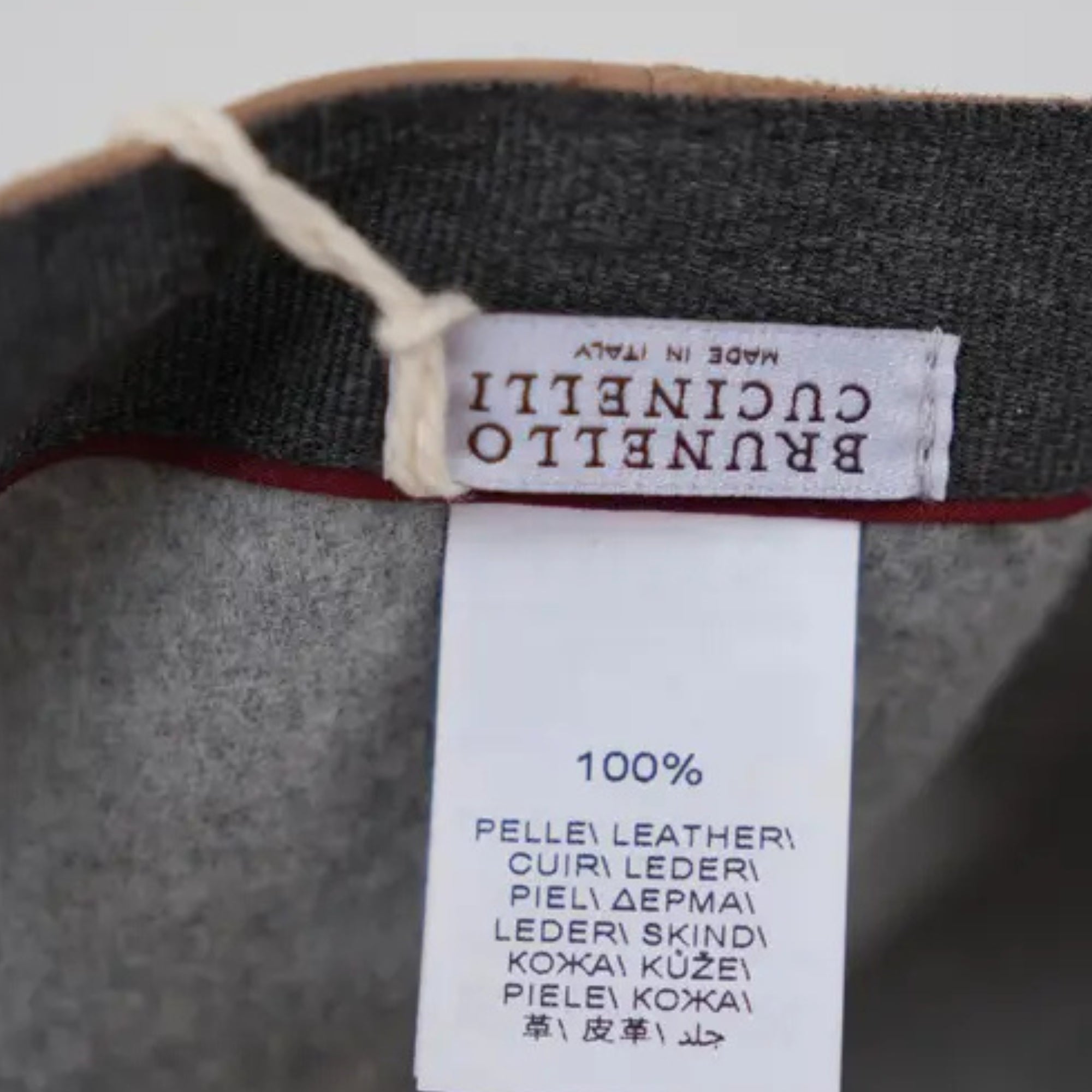 Beige Cap made of Suede (S)