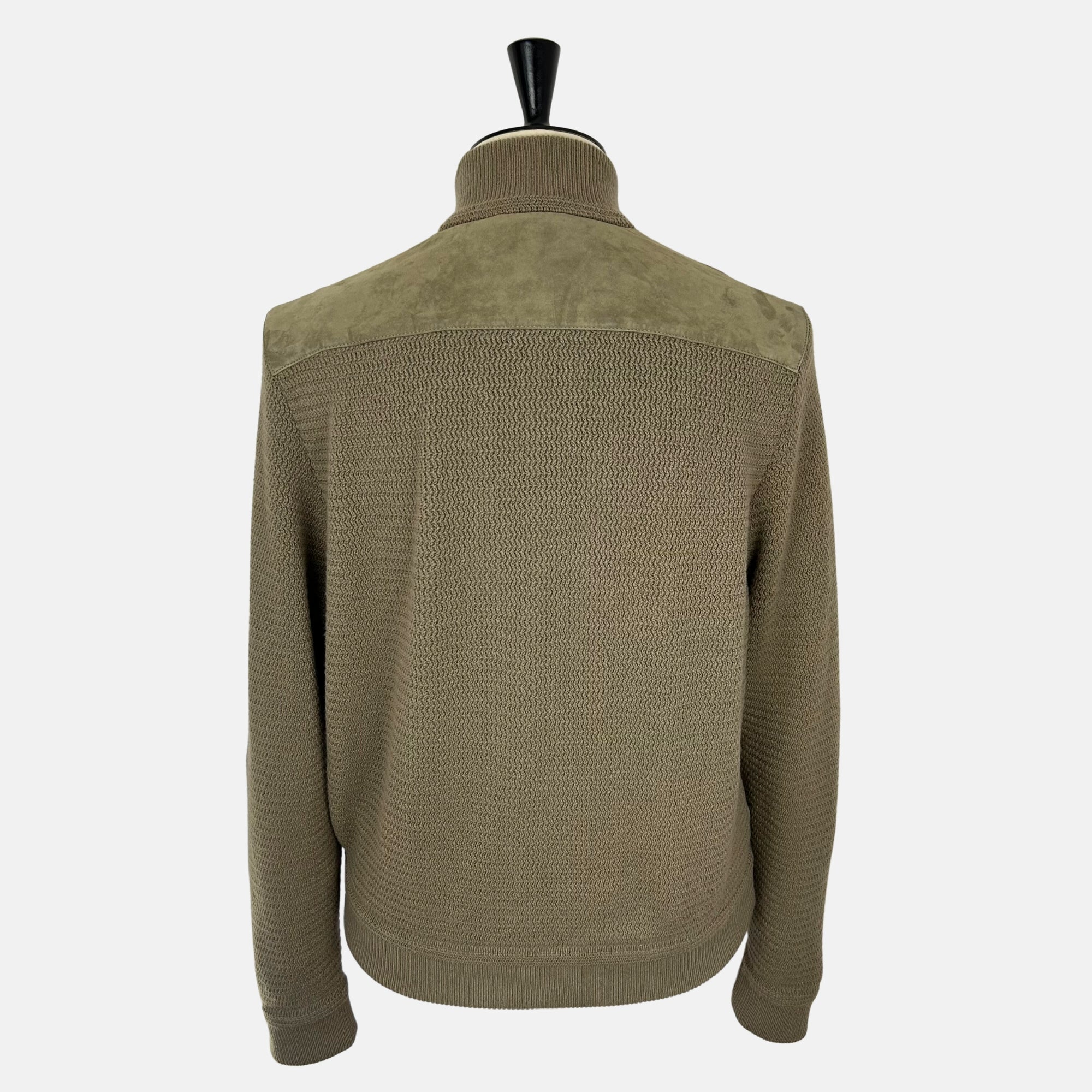Khaki Skeet Jacket made of Cashmere/Suede (XL)