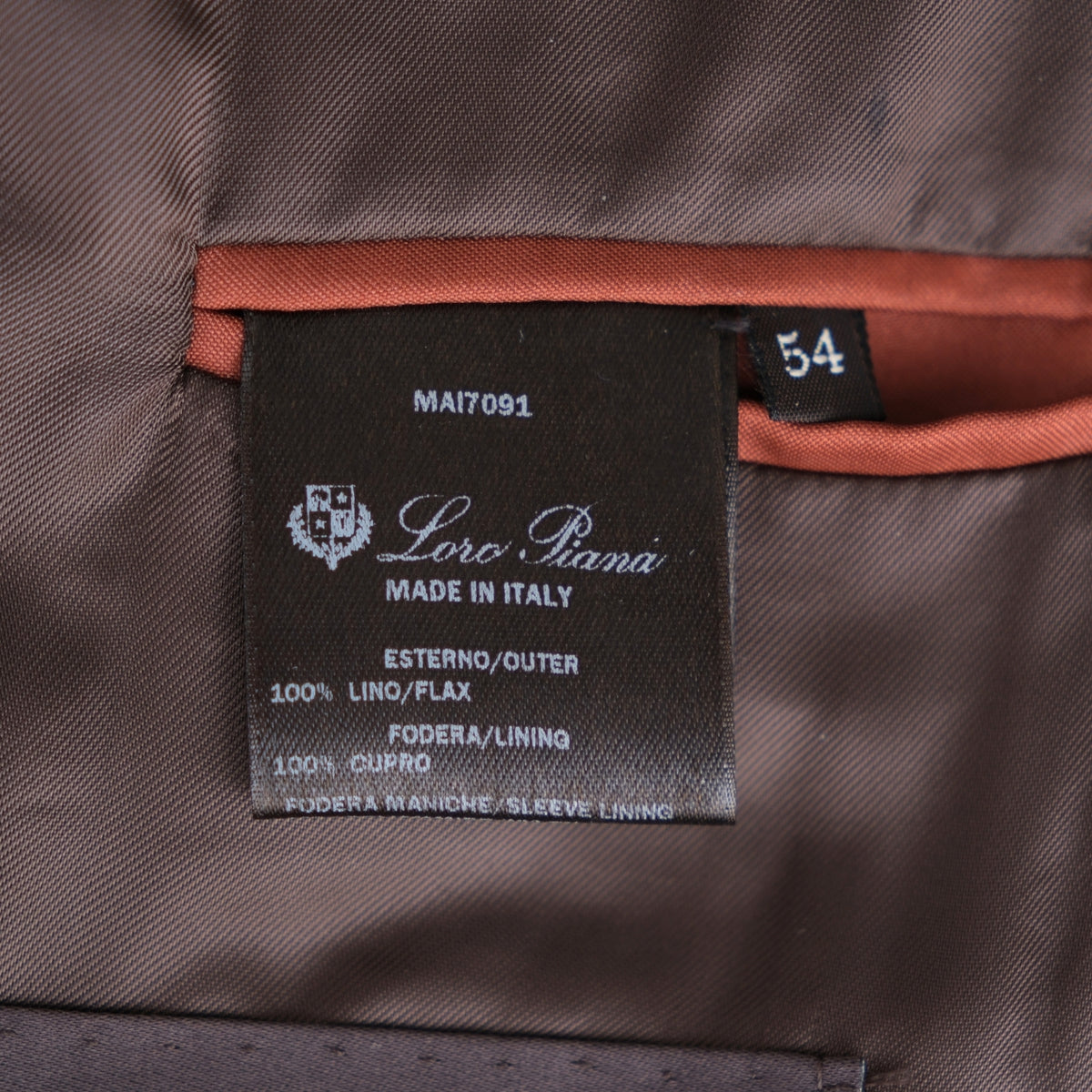 Brown Linen Blazer (EU 54)