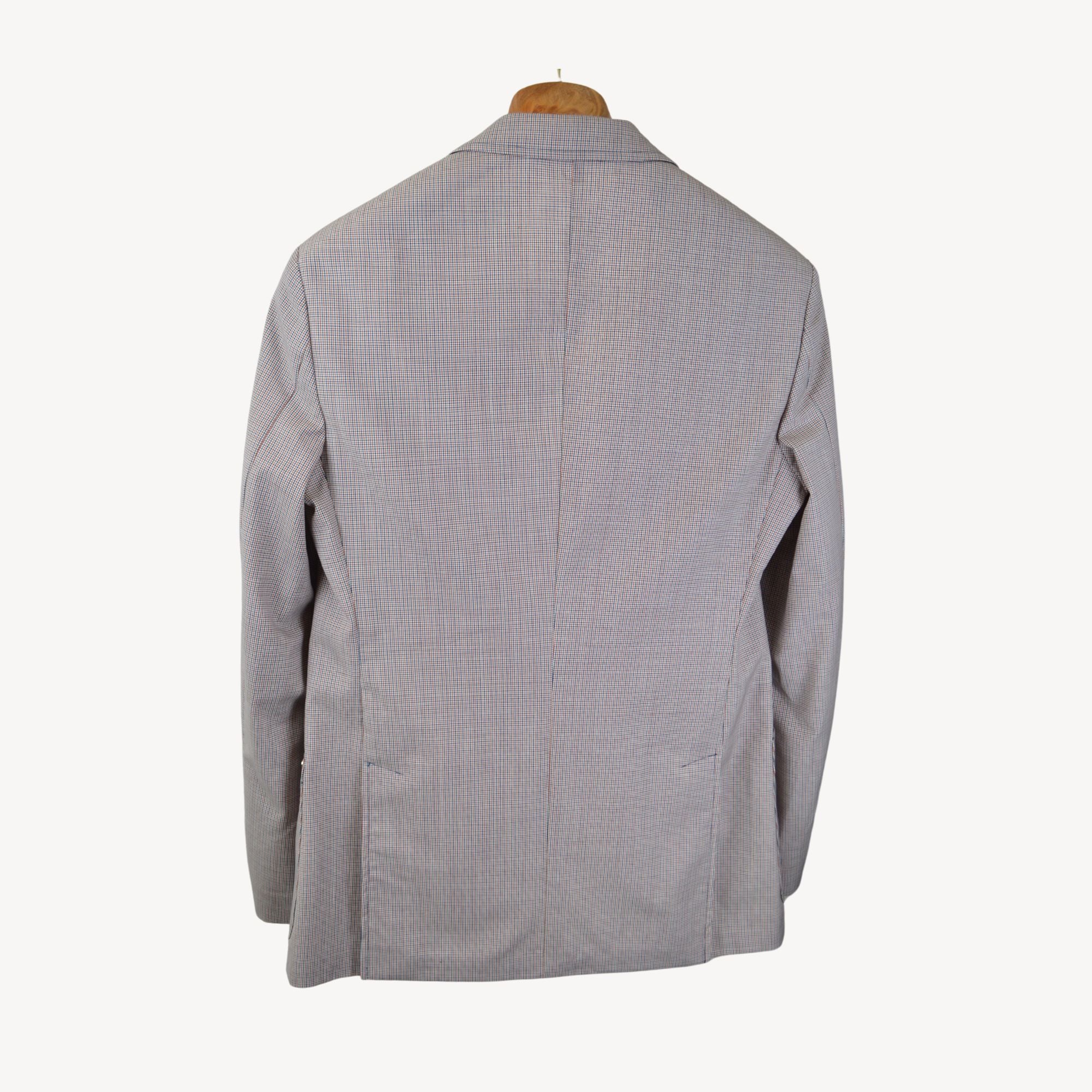 Blue/Red/White Checked Blazer (EU 48)