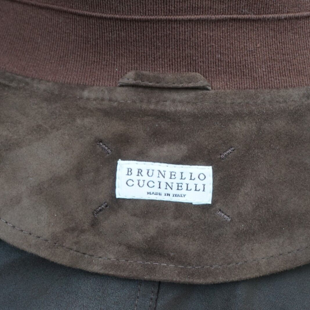 Brown Bomber-Jacket made of Suede (M)