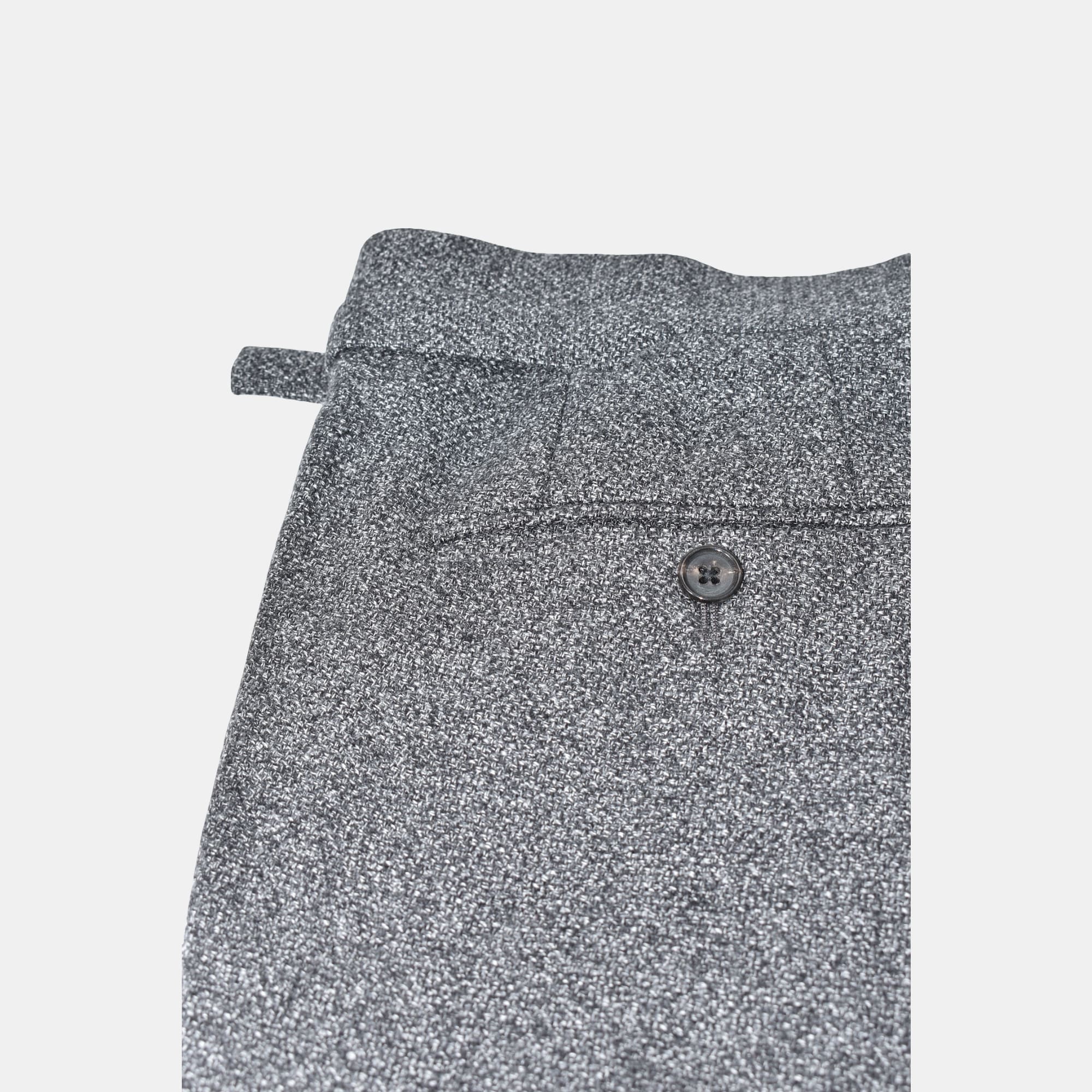 Gray Mottled Trousers made of Wool (EU 46)