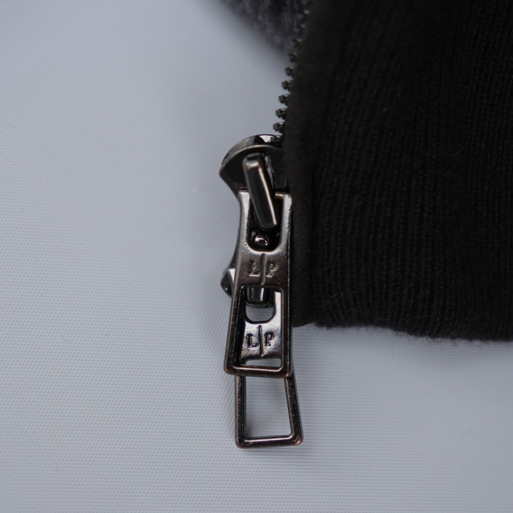 Dark Grey Castarino Lined Jacket with Cashmere Sleeves (EU 50)