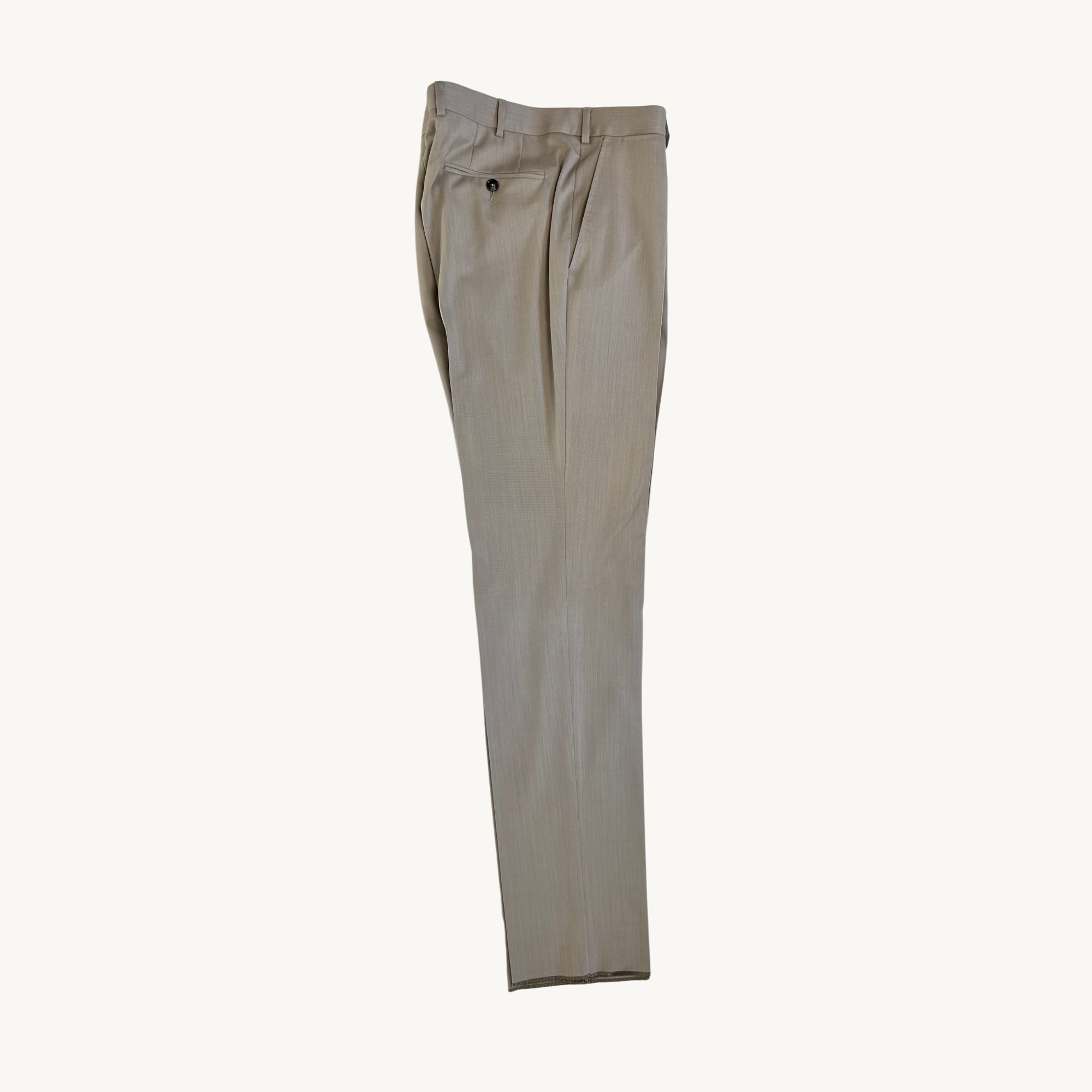 Ecru High Performance Suit made of Wool (EU 50)