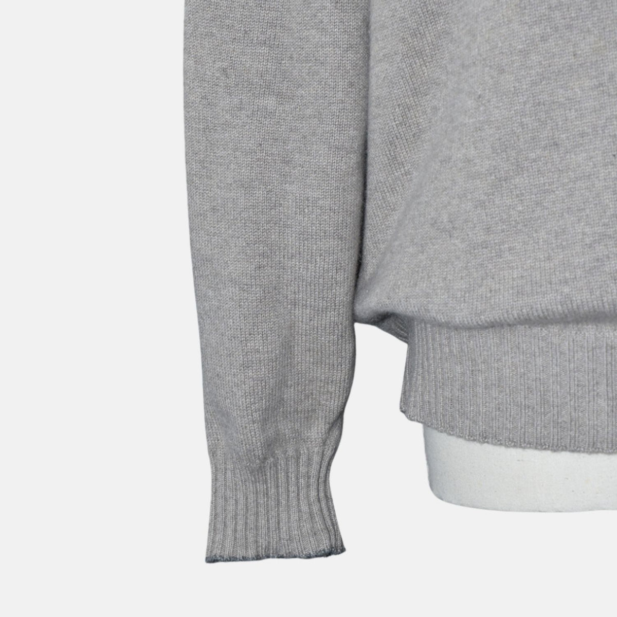 Beige V Neck Sweater Cashmere