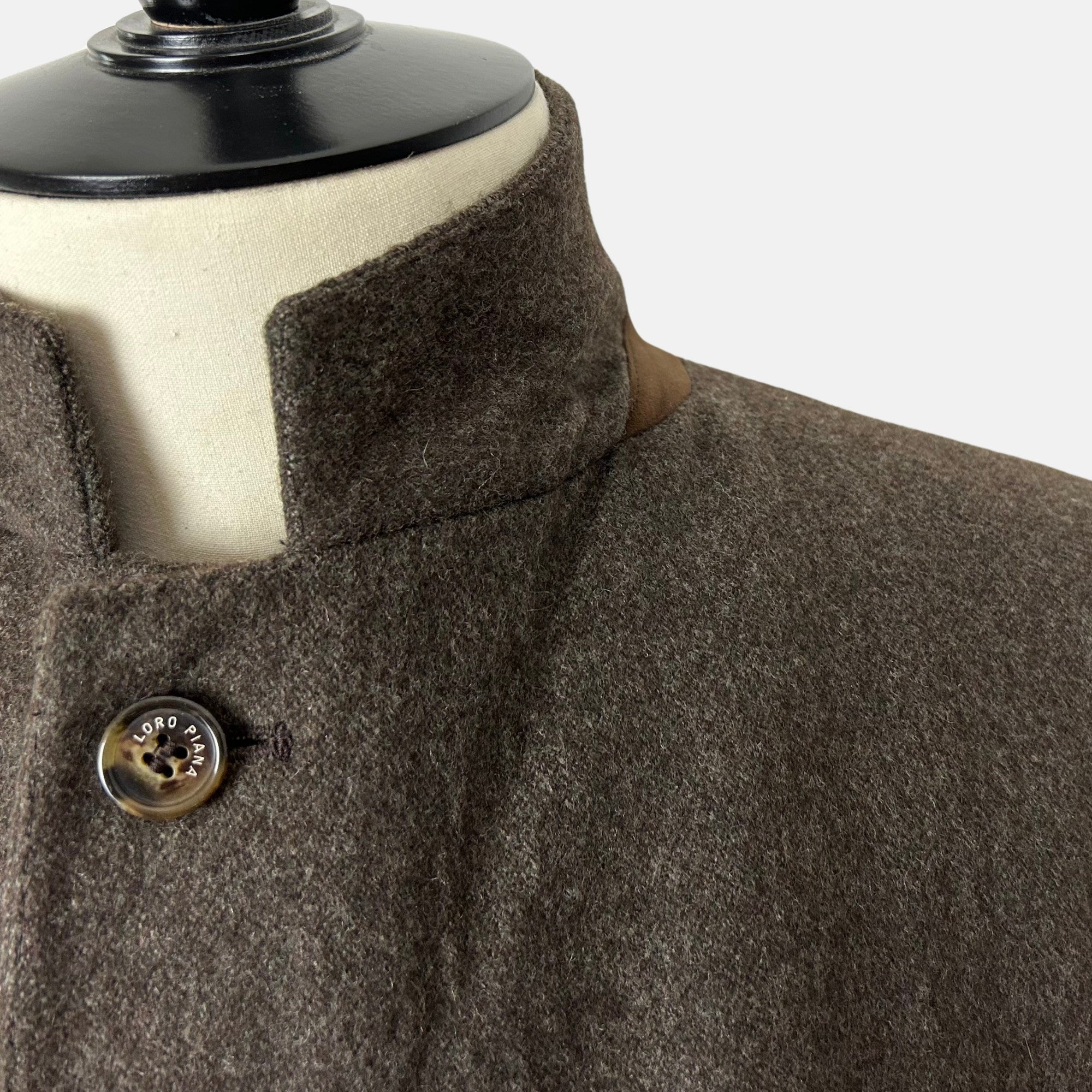 Brown Melange Coat made of Cashmere/Silk (EU 56)