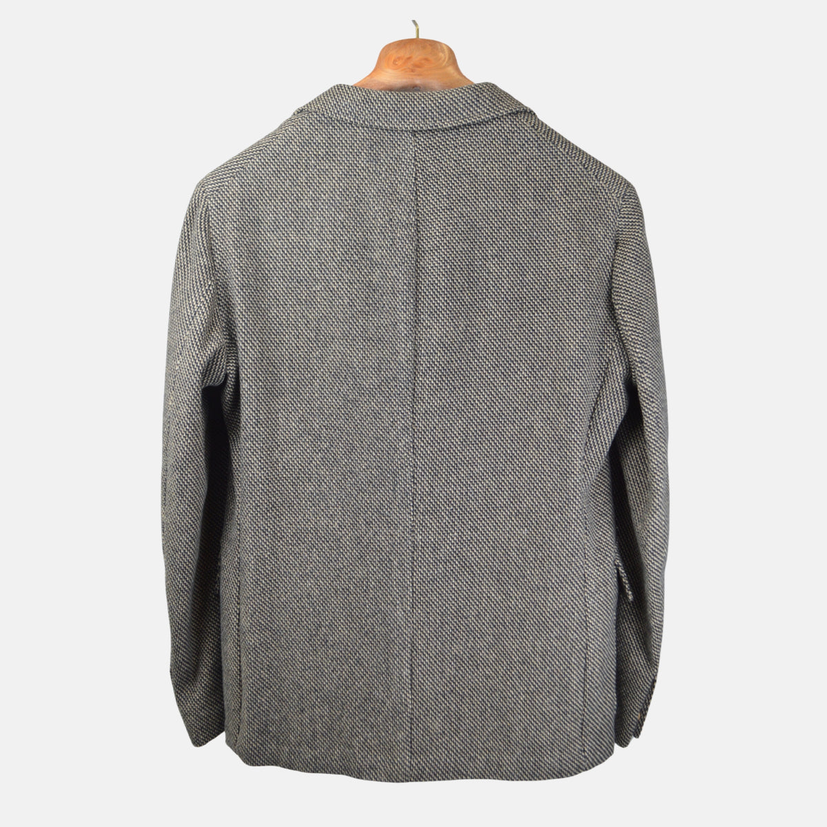 Beige/Black Geometric Blazer made of Cotton/Wool (EU 48)