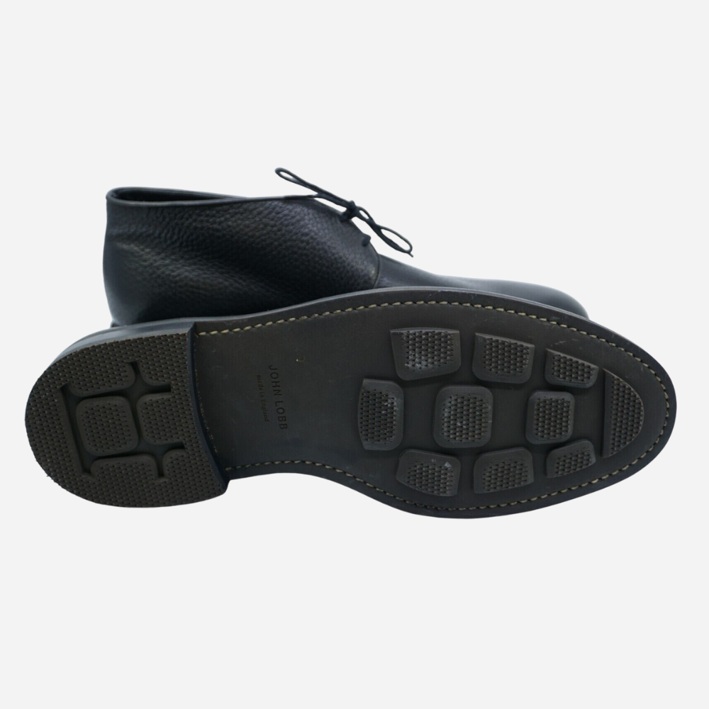 Black Chukka Boots made of Leather (EU 45)