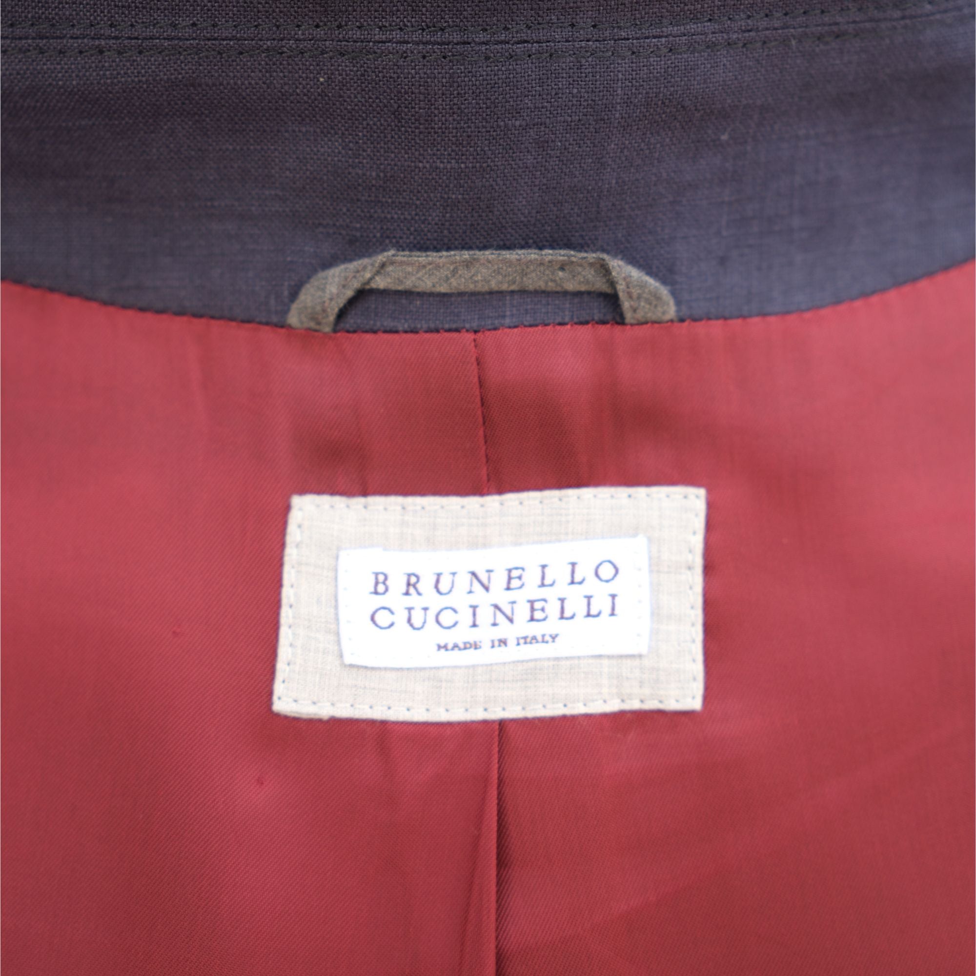 Navy Blue Linen Blouson (EU 52)