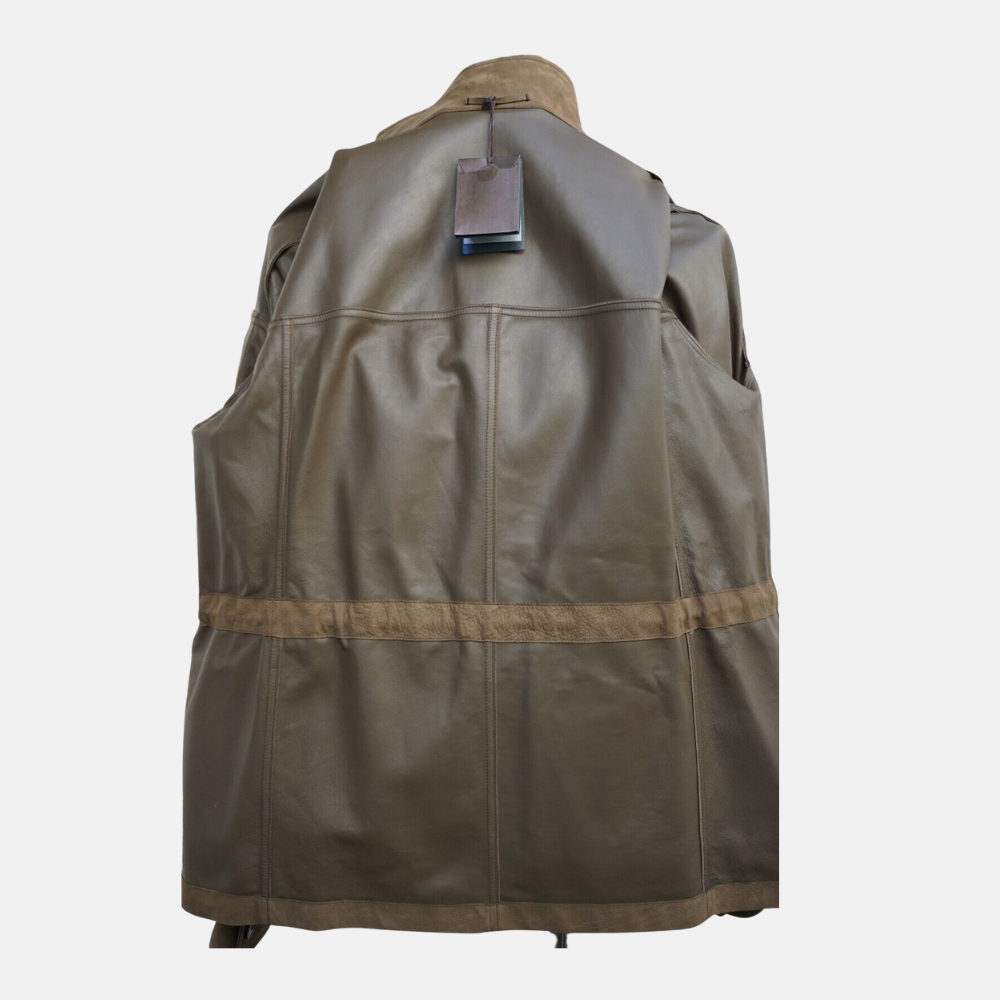 Olive Jacket made of Leather (EU 54)