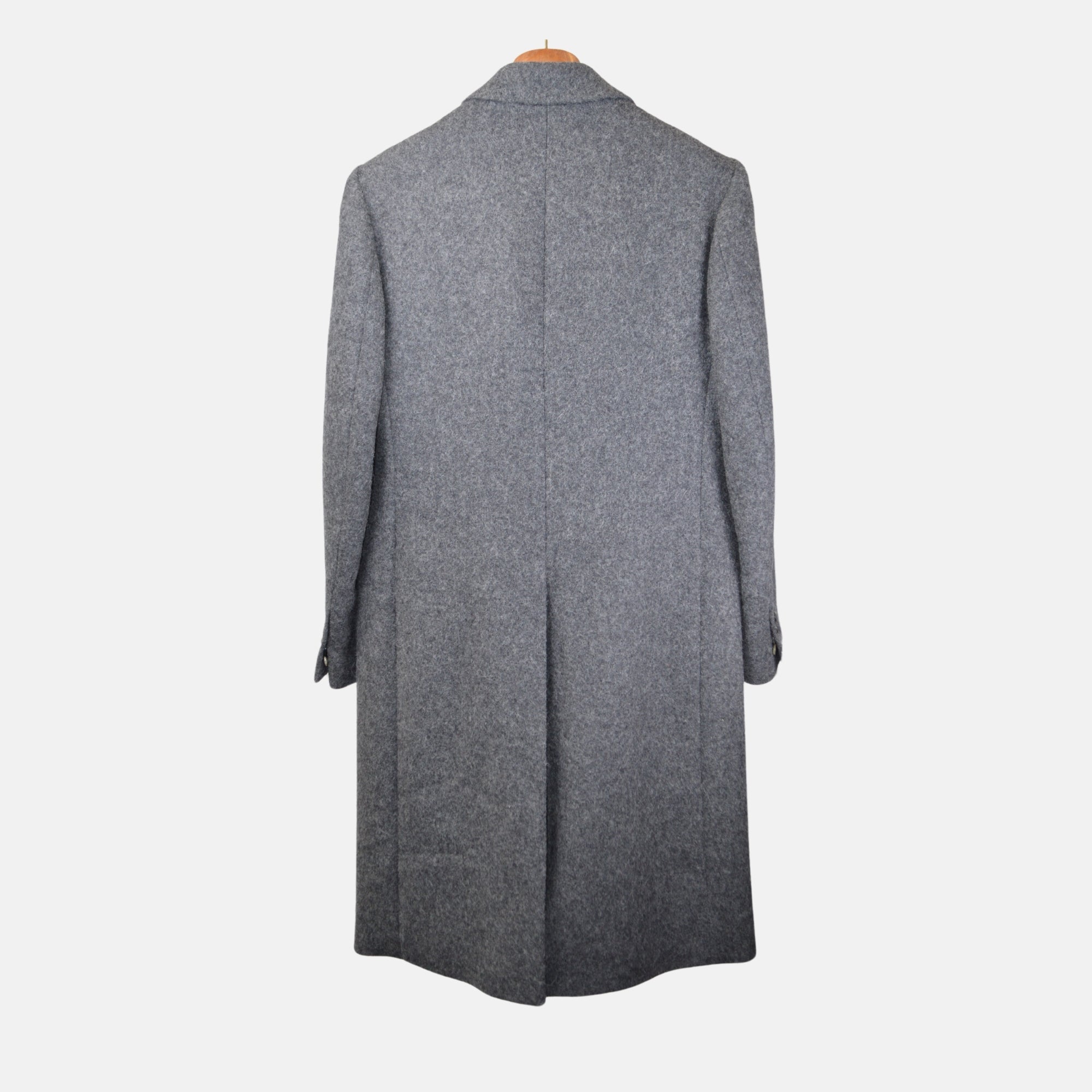 Grey Coat made of Alpaca / Merino Wool (EU 50)