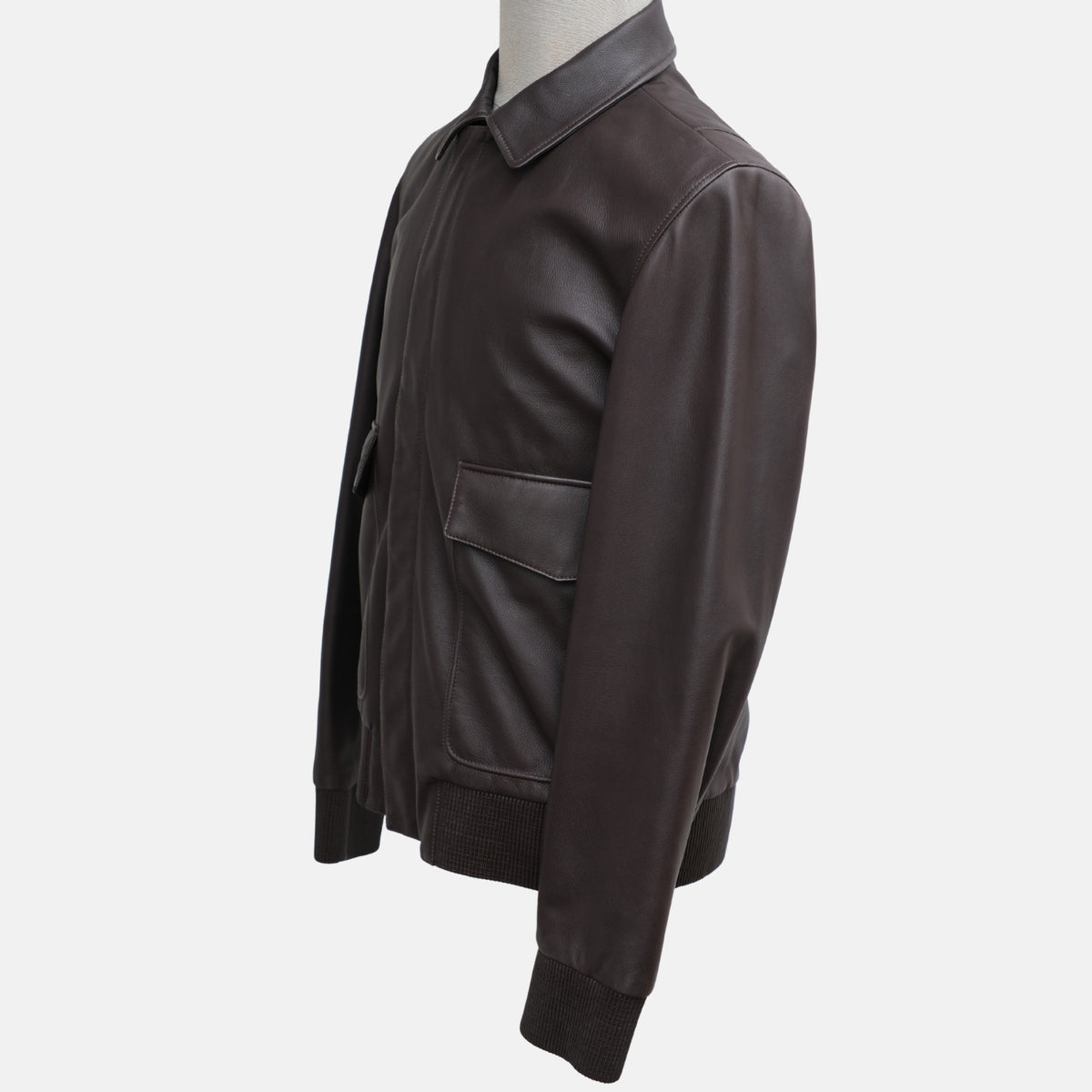 Brown Deerskin Leather Blouson (M)