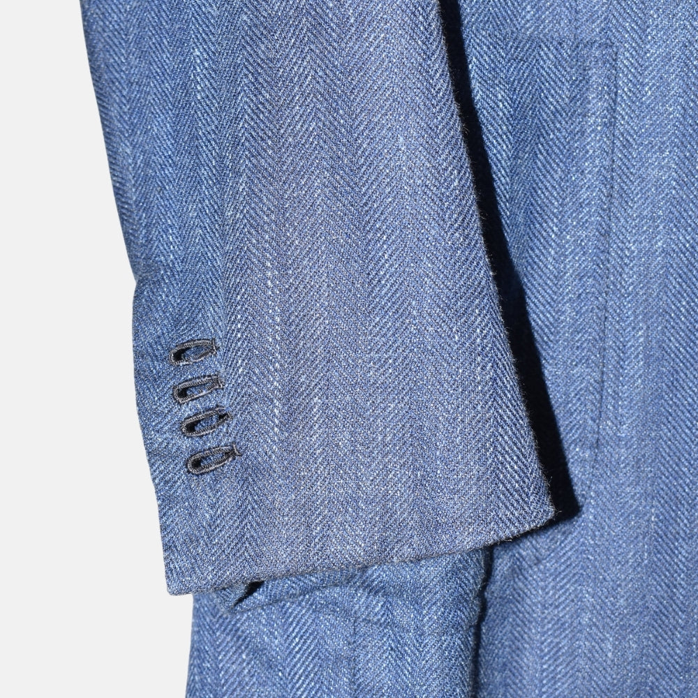 Blue Blazer made of Wool/Silk/Linen (EU 48)