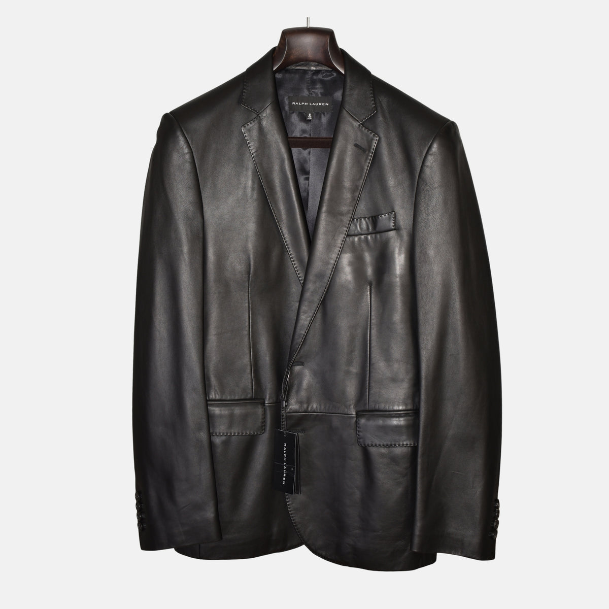 Black Leather Blazer (S)