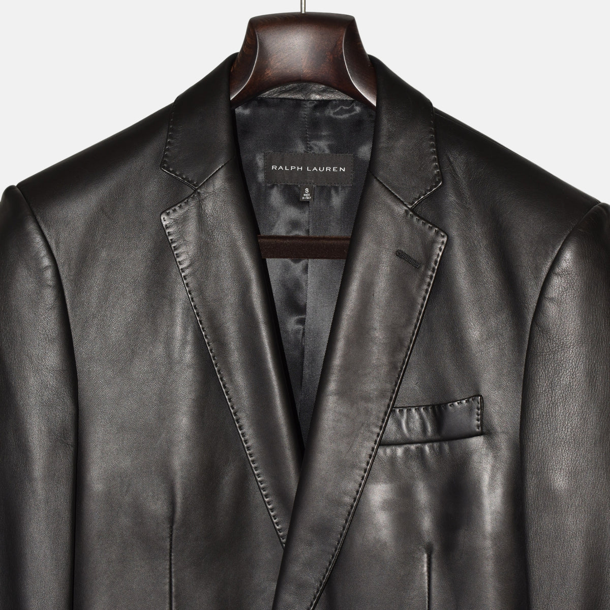 Black Leather Blazer (S)