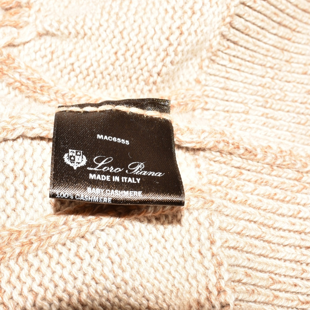 Beige Baby Cashmere Sweater (EU 52)