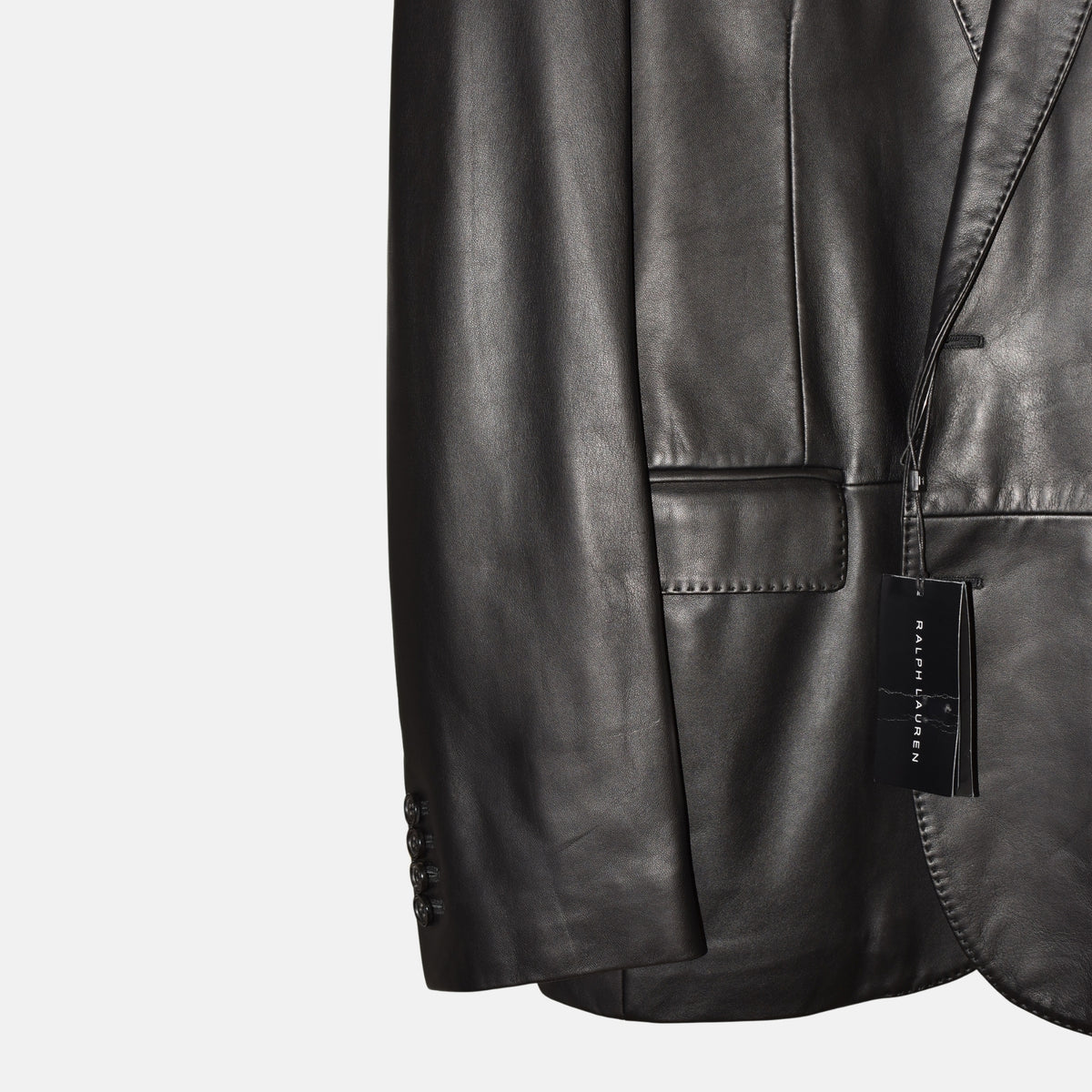 Black Leather Blazer (S)
