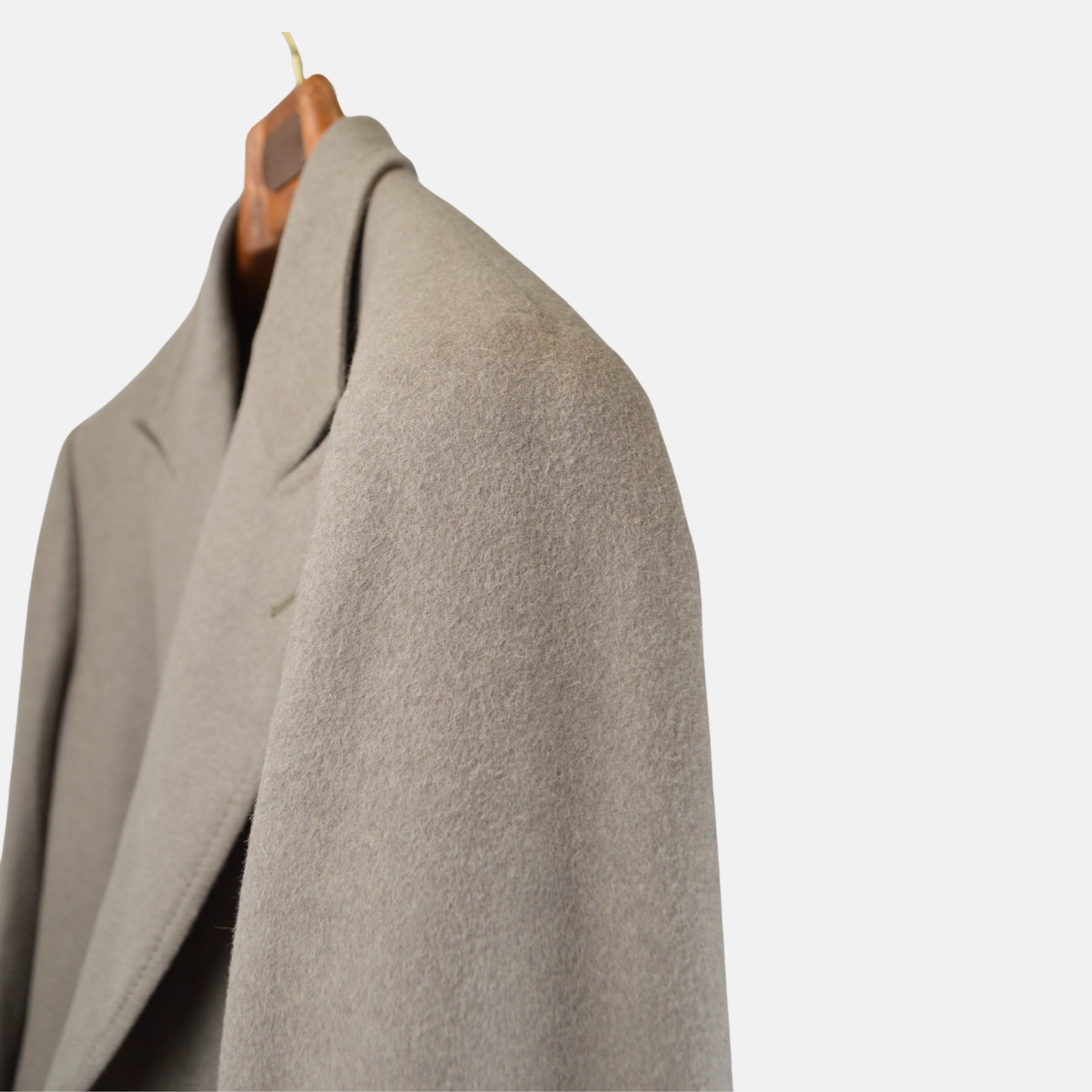 Beige Coat made of Wool/Angora/Cashgore (EU 50)