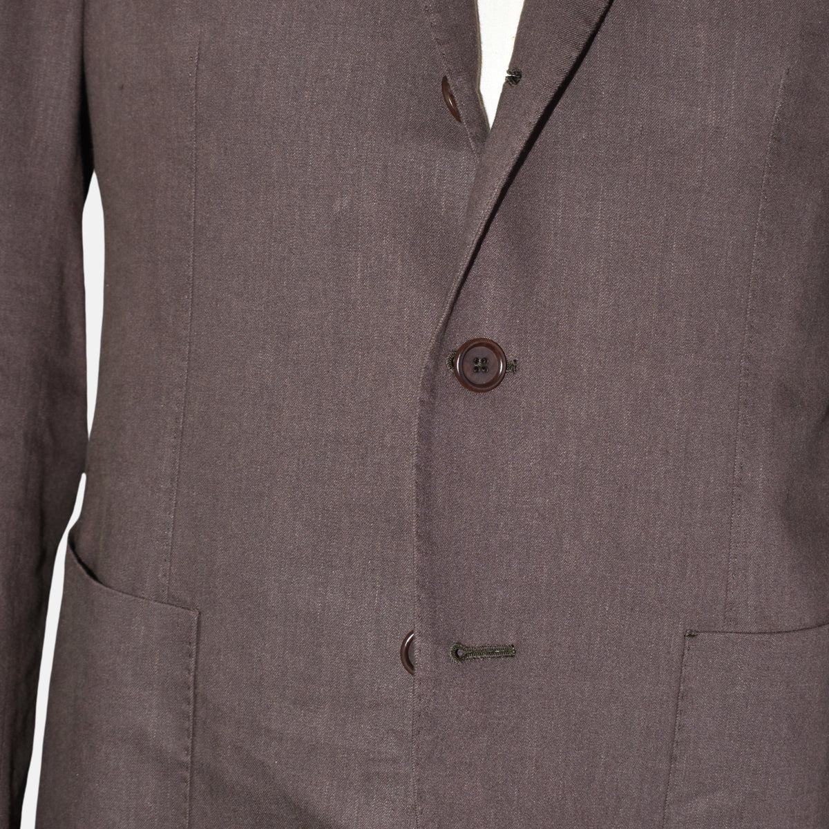 Brown Suit made of Linen/Virgin Wool (EU 50)