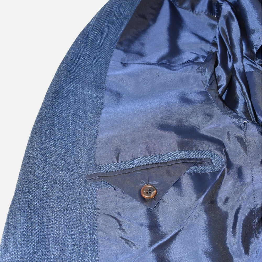 Blue Blazer made of Wool/Silk/Linen (EU 48)