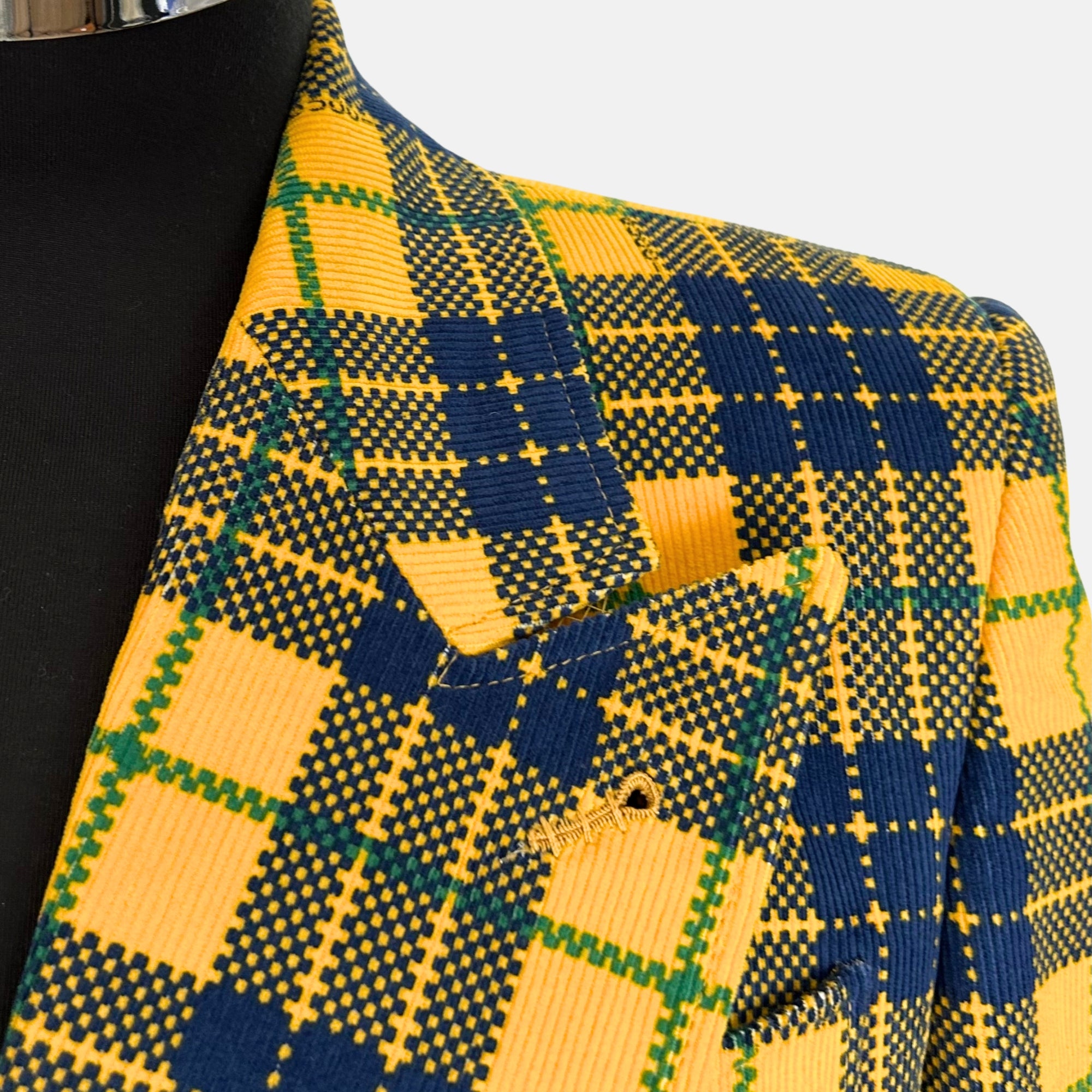 Yellow/Blue Multi  Suit made of Cotton (EU 46)