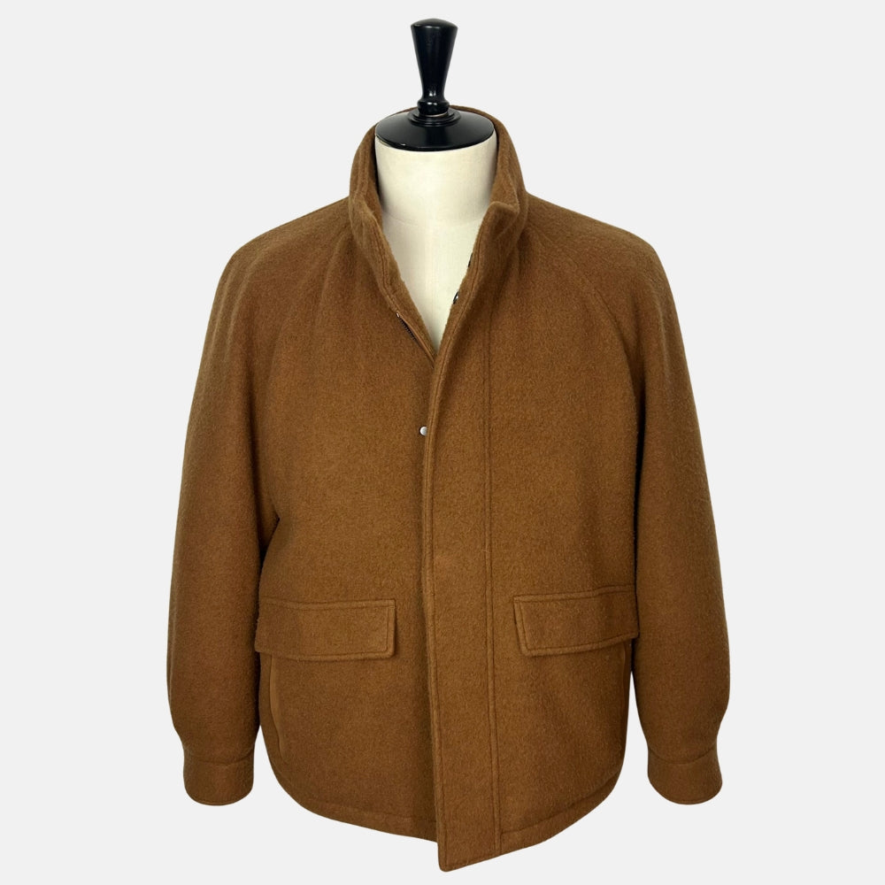 Brown Down Jacket made of Cashmere (EU 48)