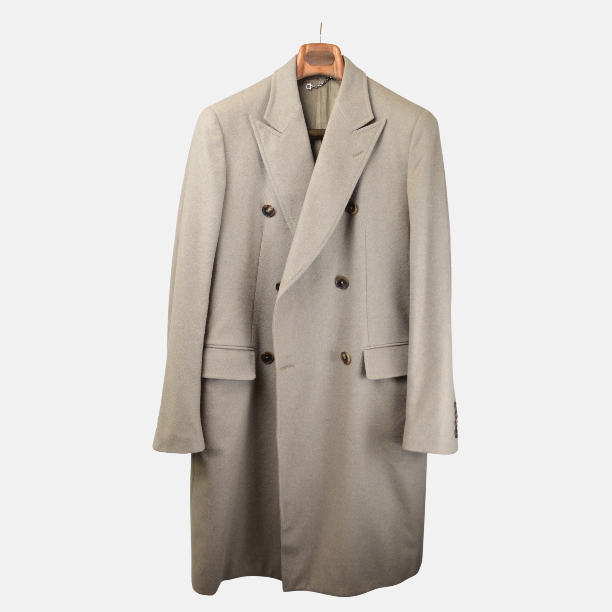 Beige Coat made of Wool/Angora/Cashgore (EU 50)