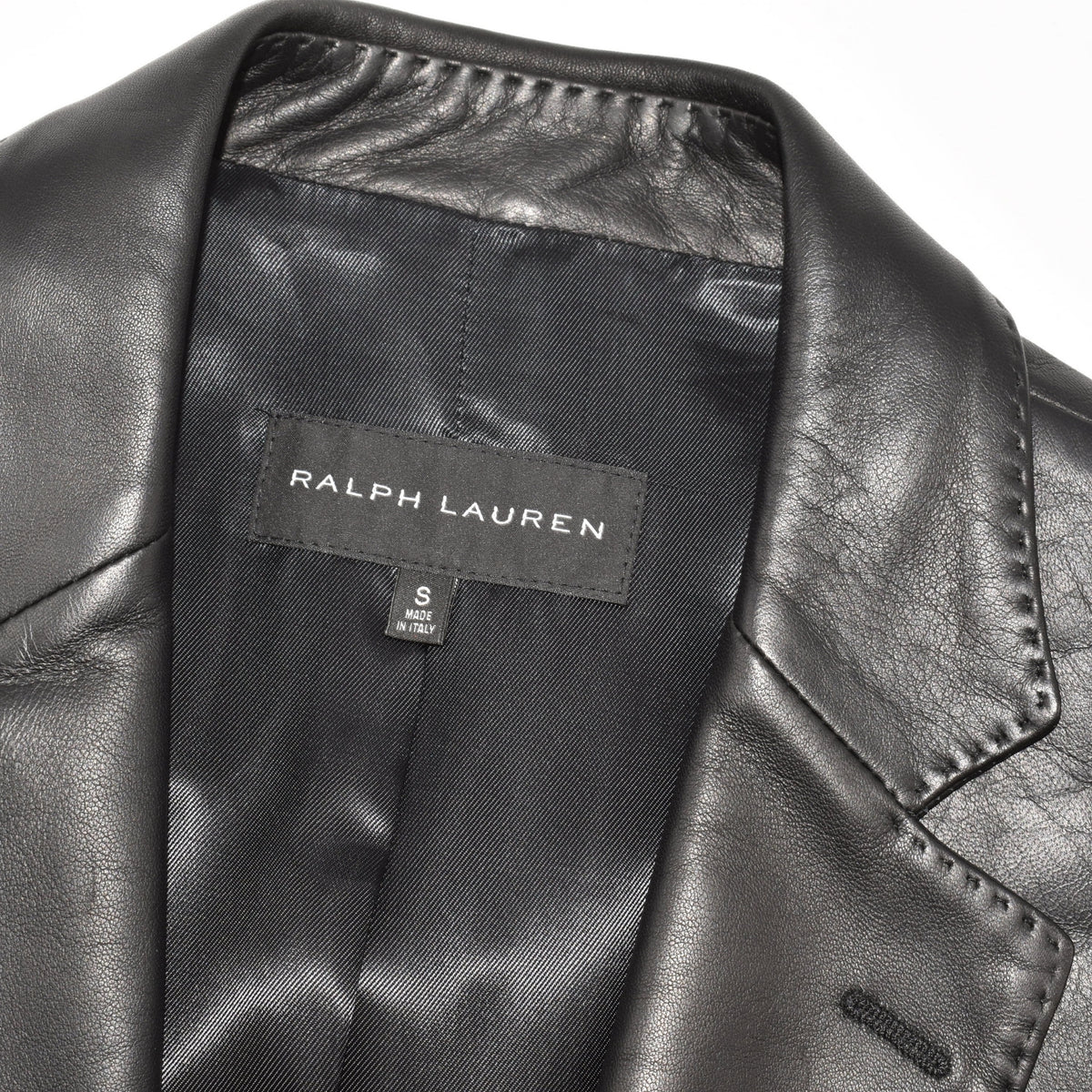 Black Leather Blazer (S)