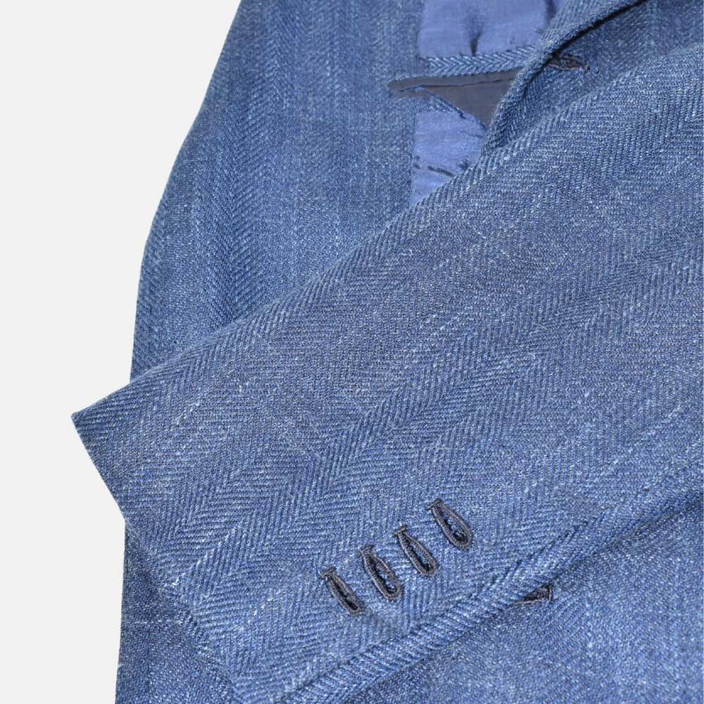 Blue Blazer made of Wool/Silk/Linen (EU 48)
