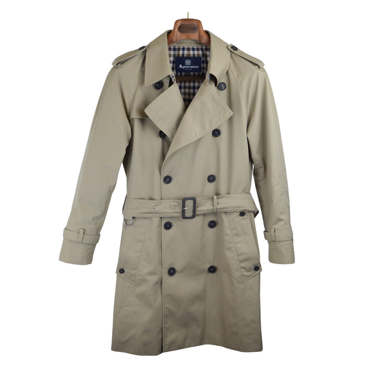 Beiger Trenchcoat aus Polyester/Baumwolle (EU 48)