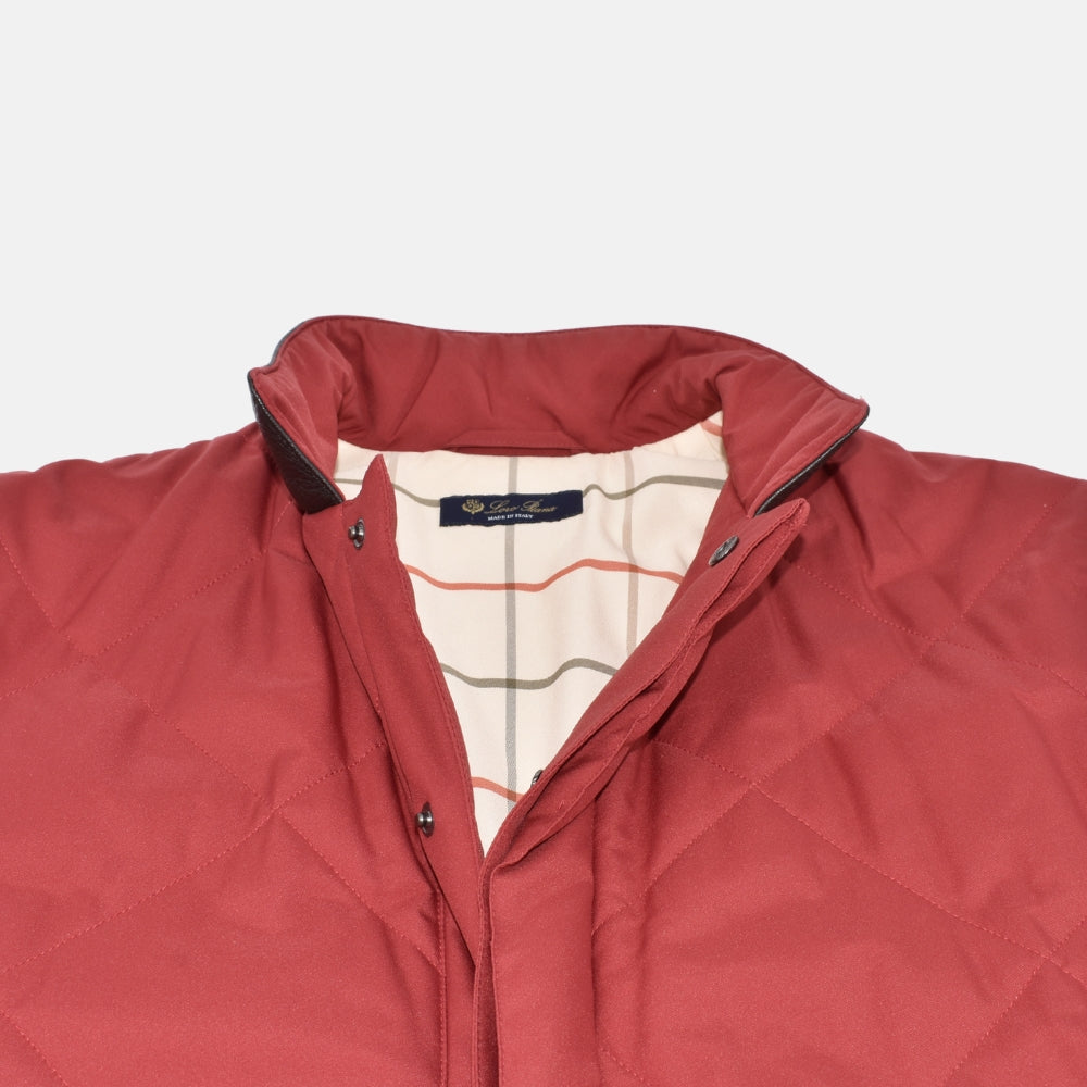 Red Vest made of Nylon/Leather Details (M)