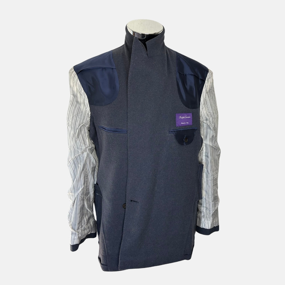 Blue Suit handmade of Camel Hair (EU 46)