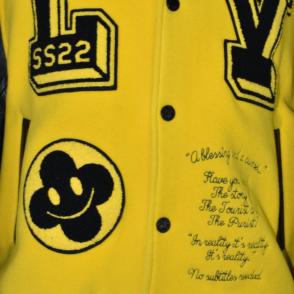 Black/Yellow Bomber Jacket SS22 (EU 52)