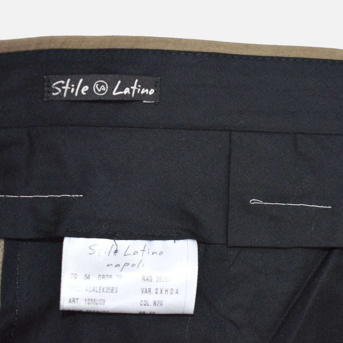 Khaki Suit made of Cotton/Silk (EU 54)