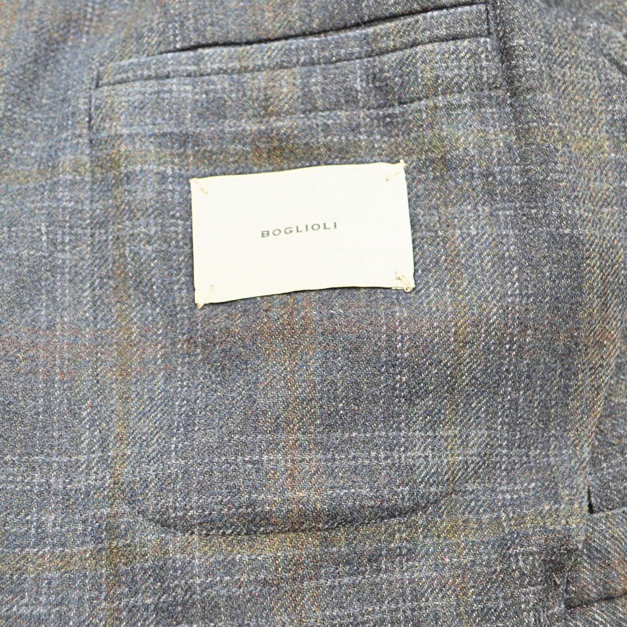 Dark Blue/Green Patterned Blazer made of Wool/Polyester (EU 44)