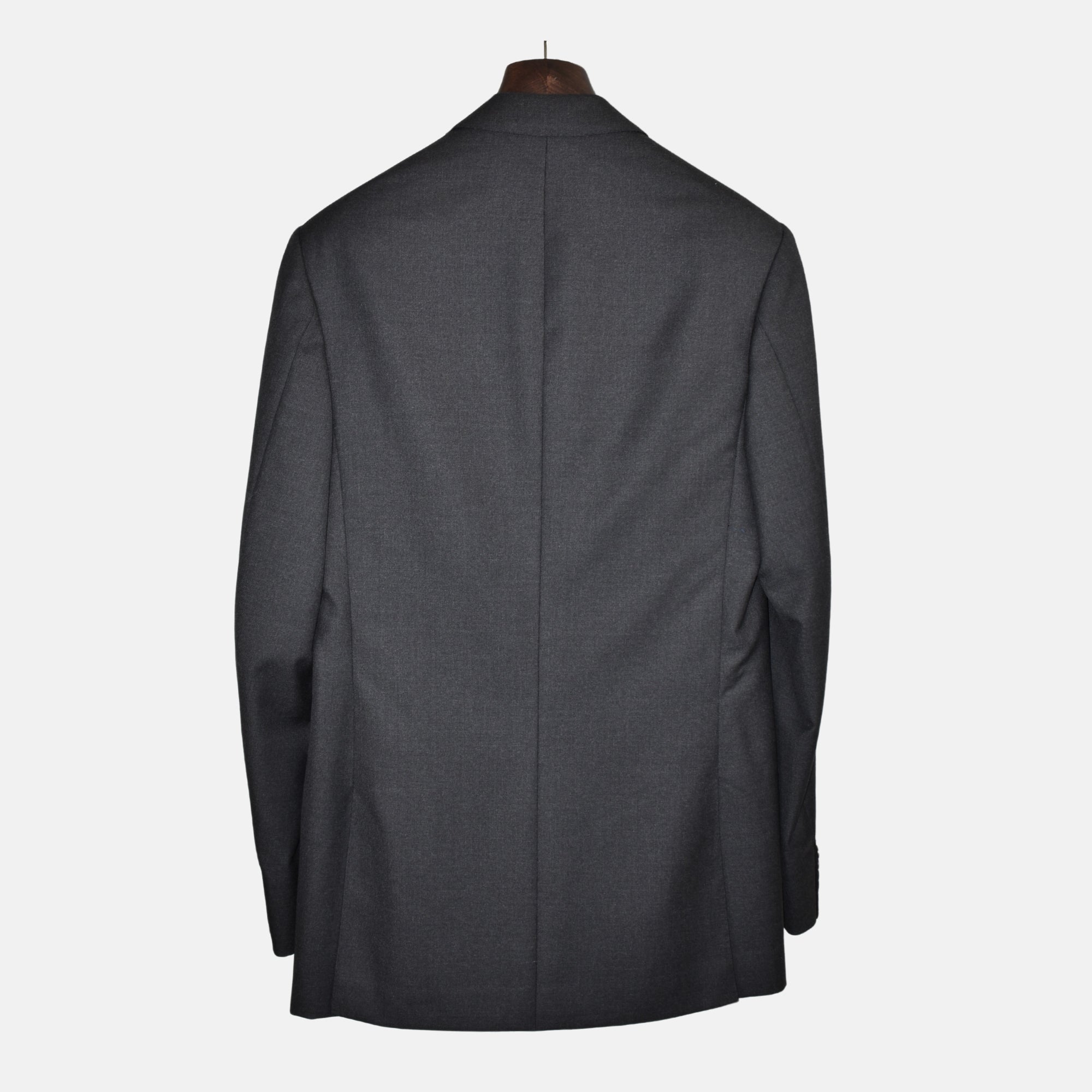 Charcoal Double Breasted Suit made of Wool (EU 52L)