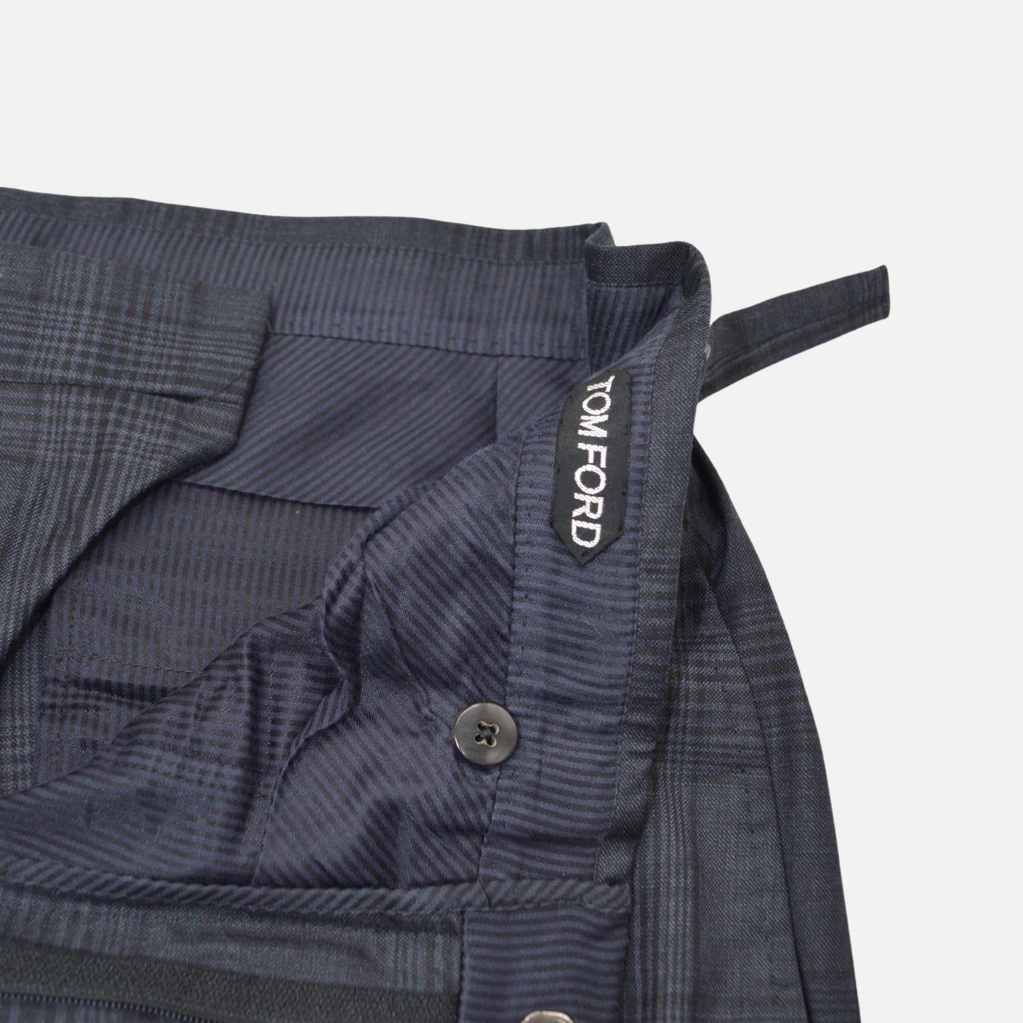 Grey/Black Checked Suit made of Wool (EU 52)