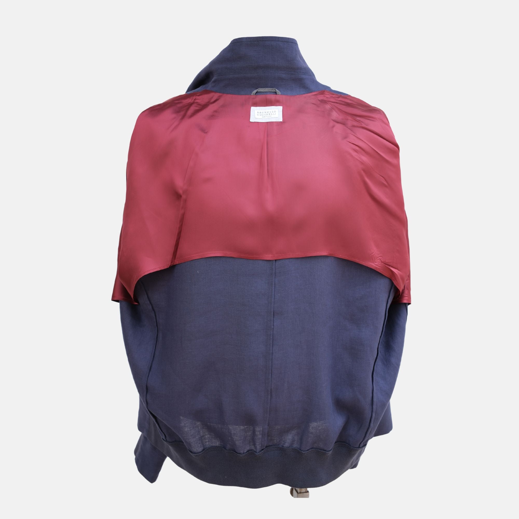 Navy Blue Linen Blouson (EU 52)