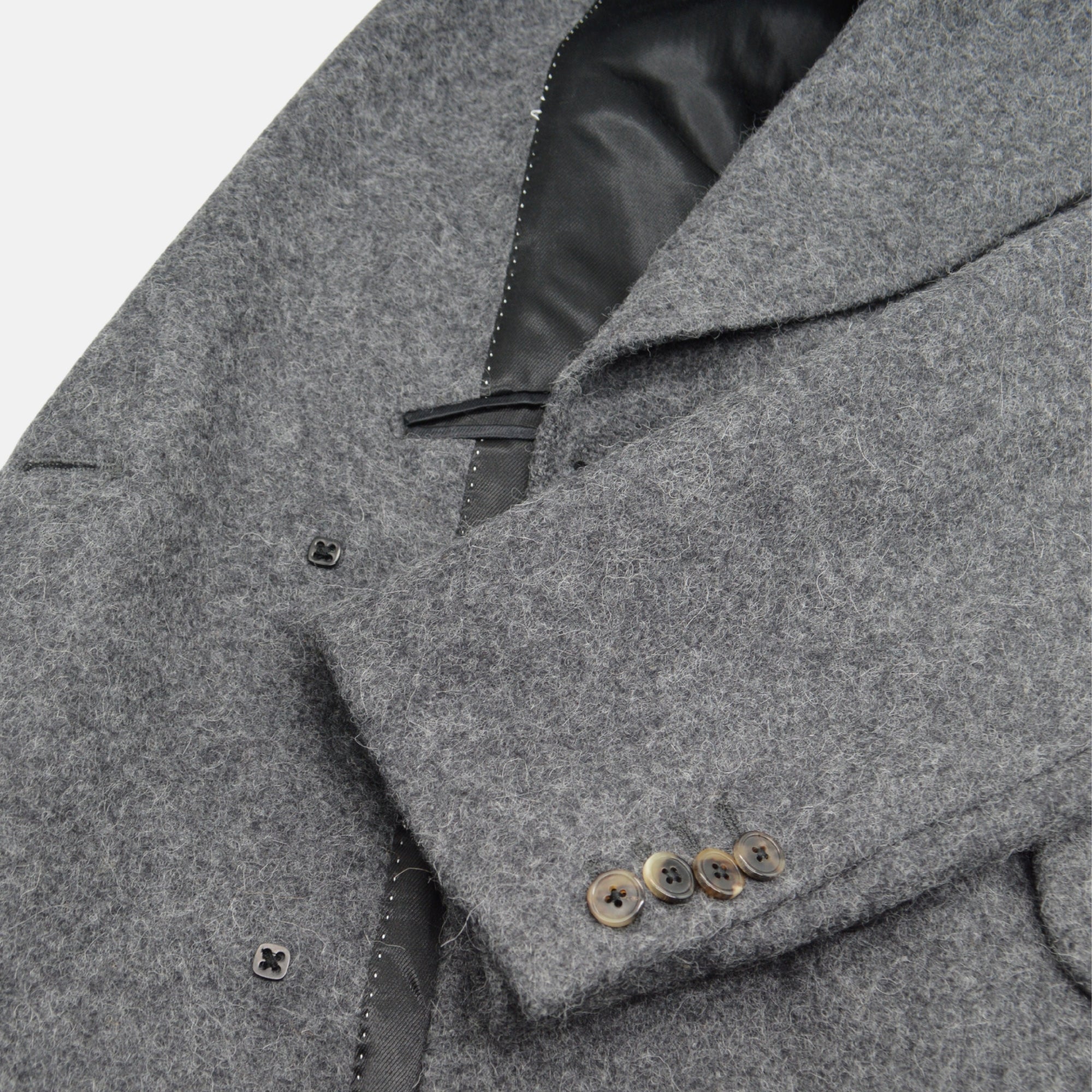 Grey Coat made of Alpaca / Merino Wool (EU 50)