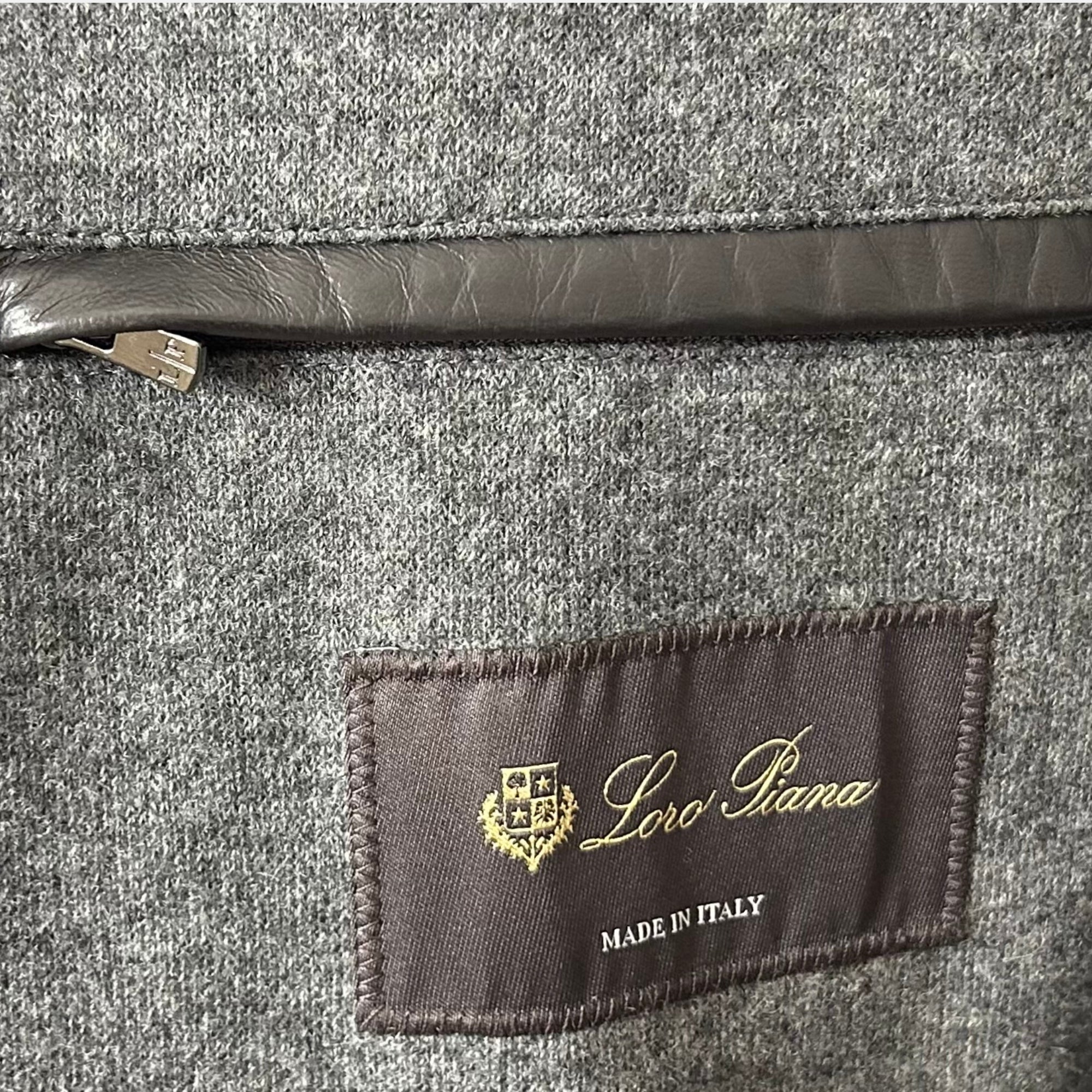Grey Melange Cashmere Coat (M)
